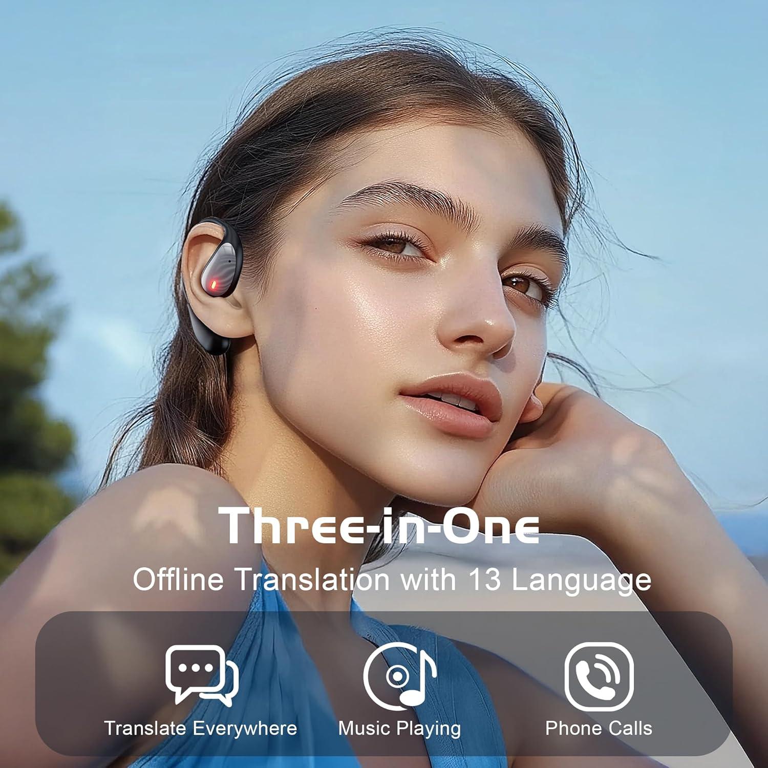 Auriculares Traductores IAMJOY X18 163 Idiomas Bluetooth 5.3