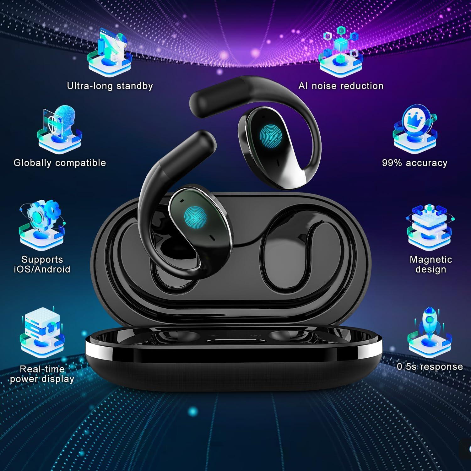 Auriculares de Traducción AI Hiacinto FY001 - 144 Idiomas, Bluetooth 5.4