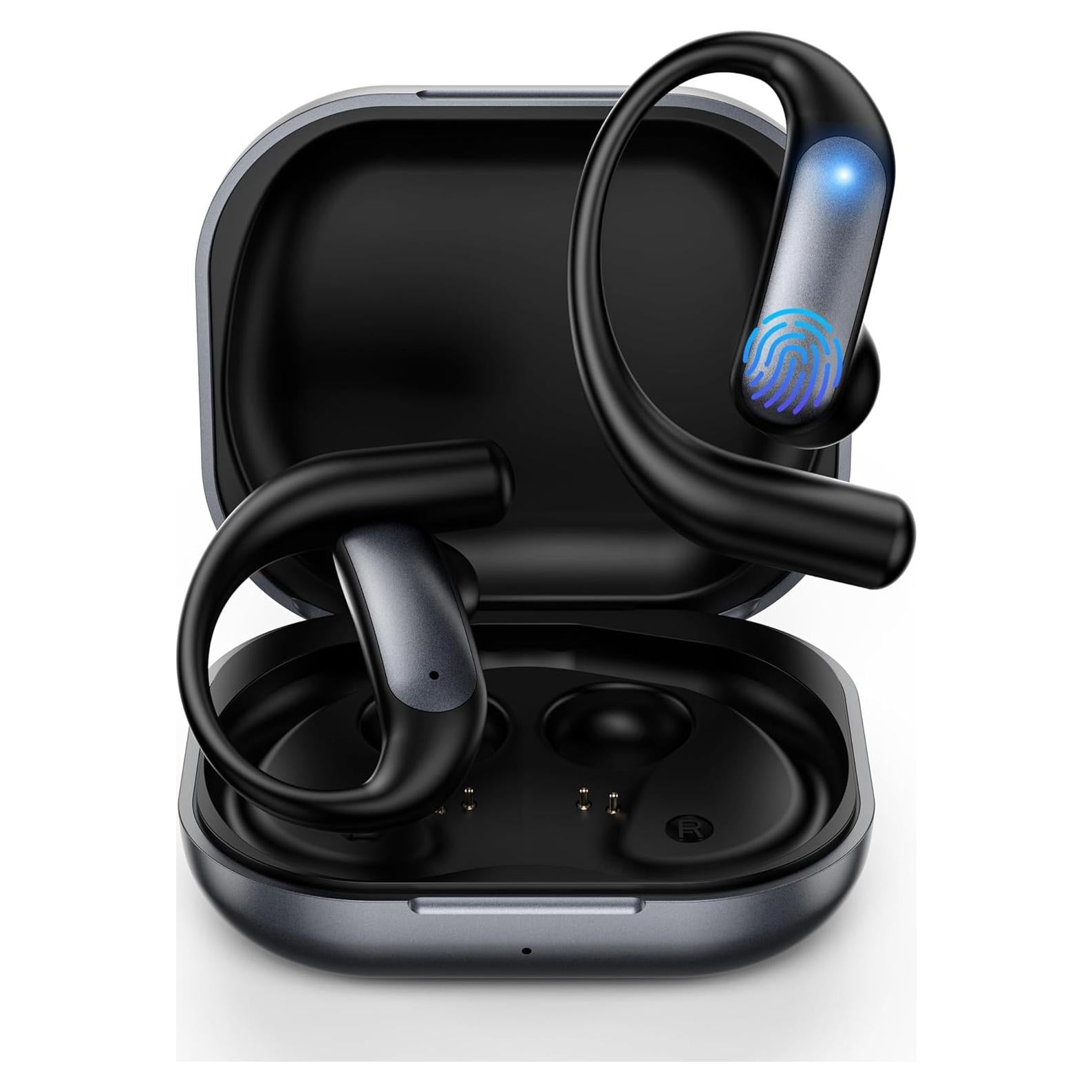 AI Translation Earbuds Real Time，144 Language & Accents Translator OWS Earbuds，Translation Device for Travel Business Learning（Black）