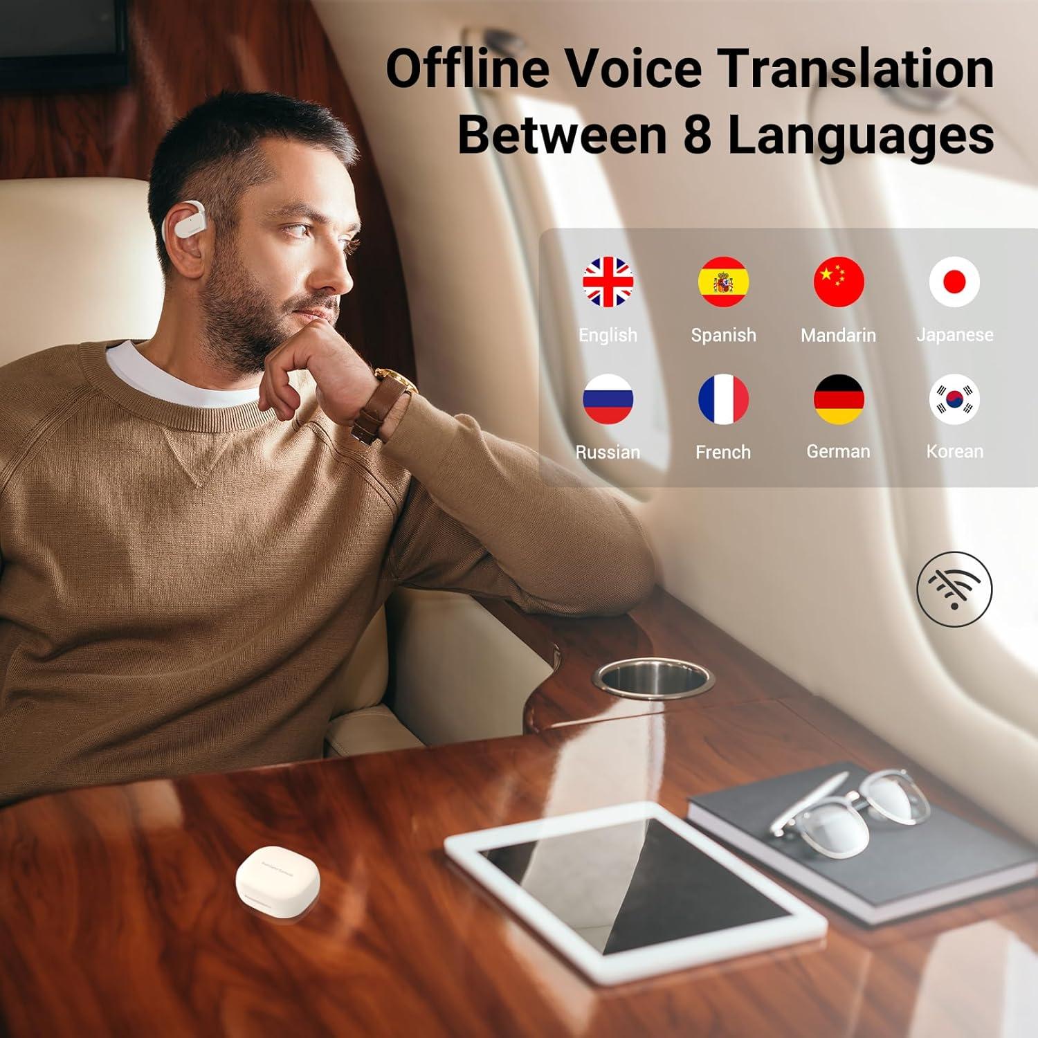 Auriculares Traductor AI ANFIER M9 - Traducción 144 Idiomas