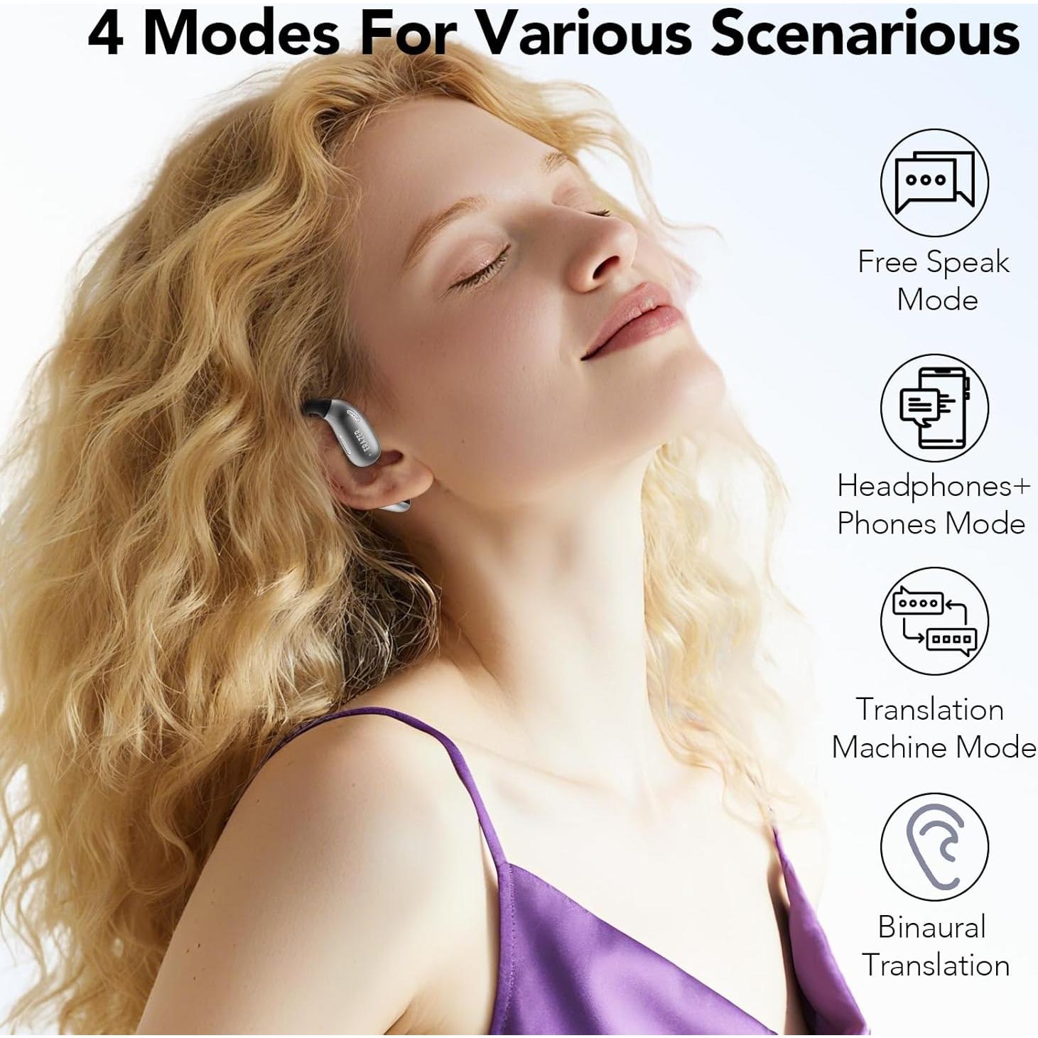 Auriculares Traductores MINISO X28 AI 135 Idiomas Bluetooth