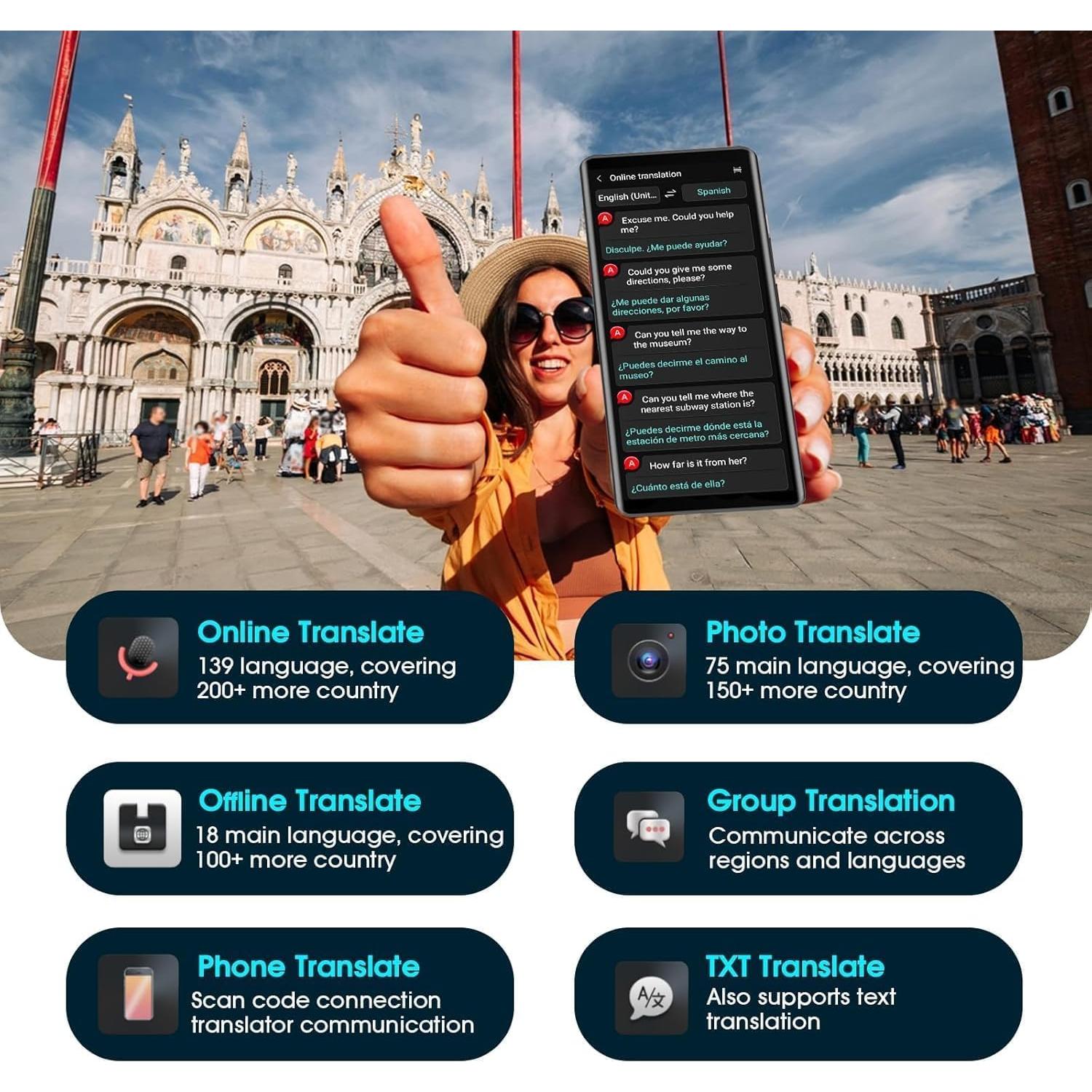 Traductor de Idiomas Skyoyo LT01 - Offline y en Tiempo Real