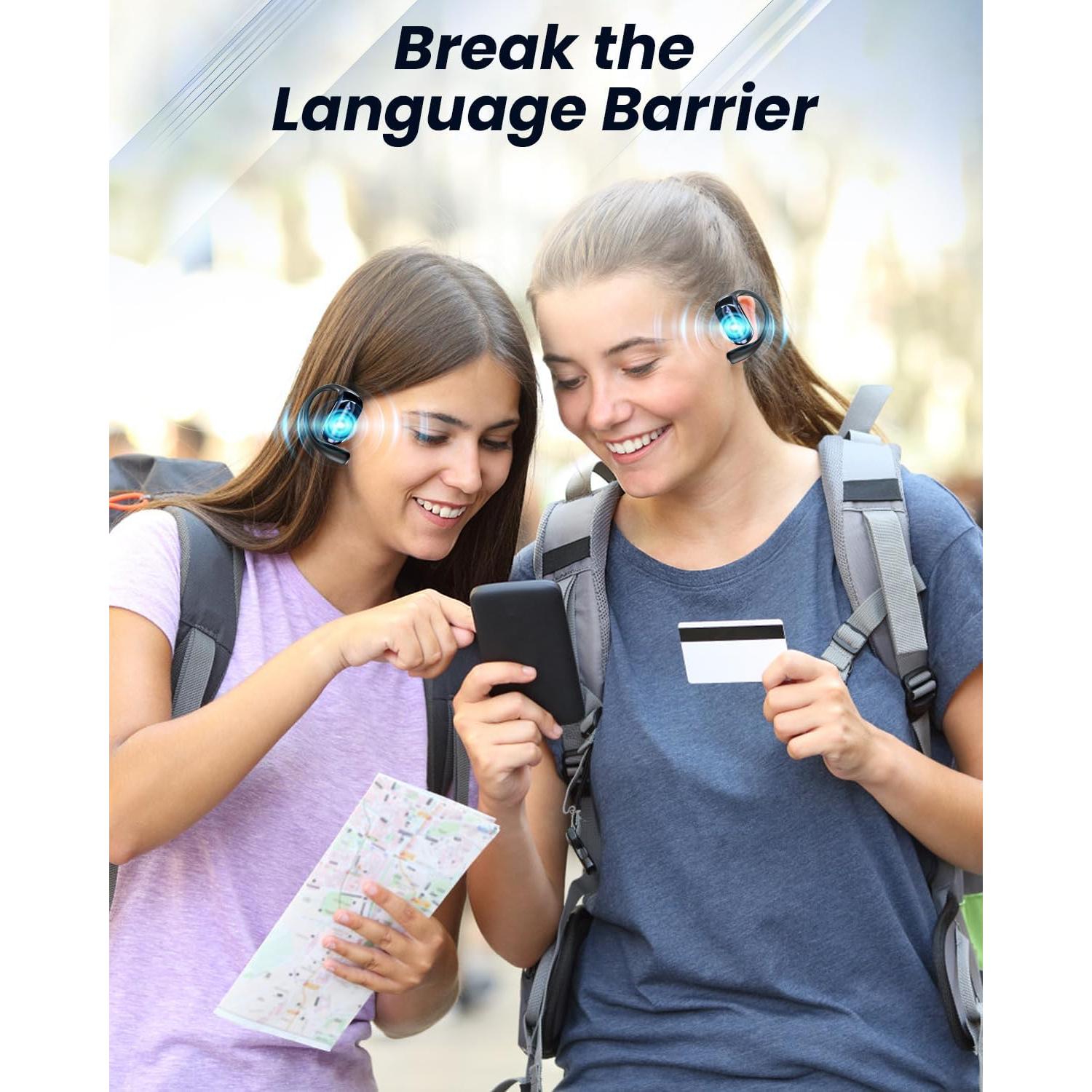 Auriculares Inalámbricos Bluetooth LACRTOPE Q16S PRO - Traducción AI 144 Idiomas