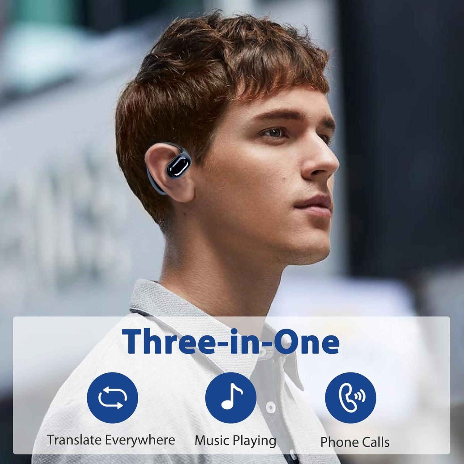 Auriculares Traductores Souljoy Bluetooth 150 Idiomas Tiempo Real