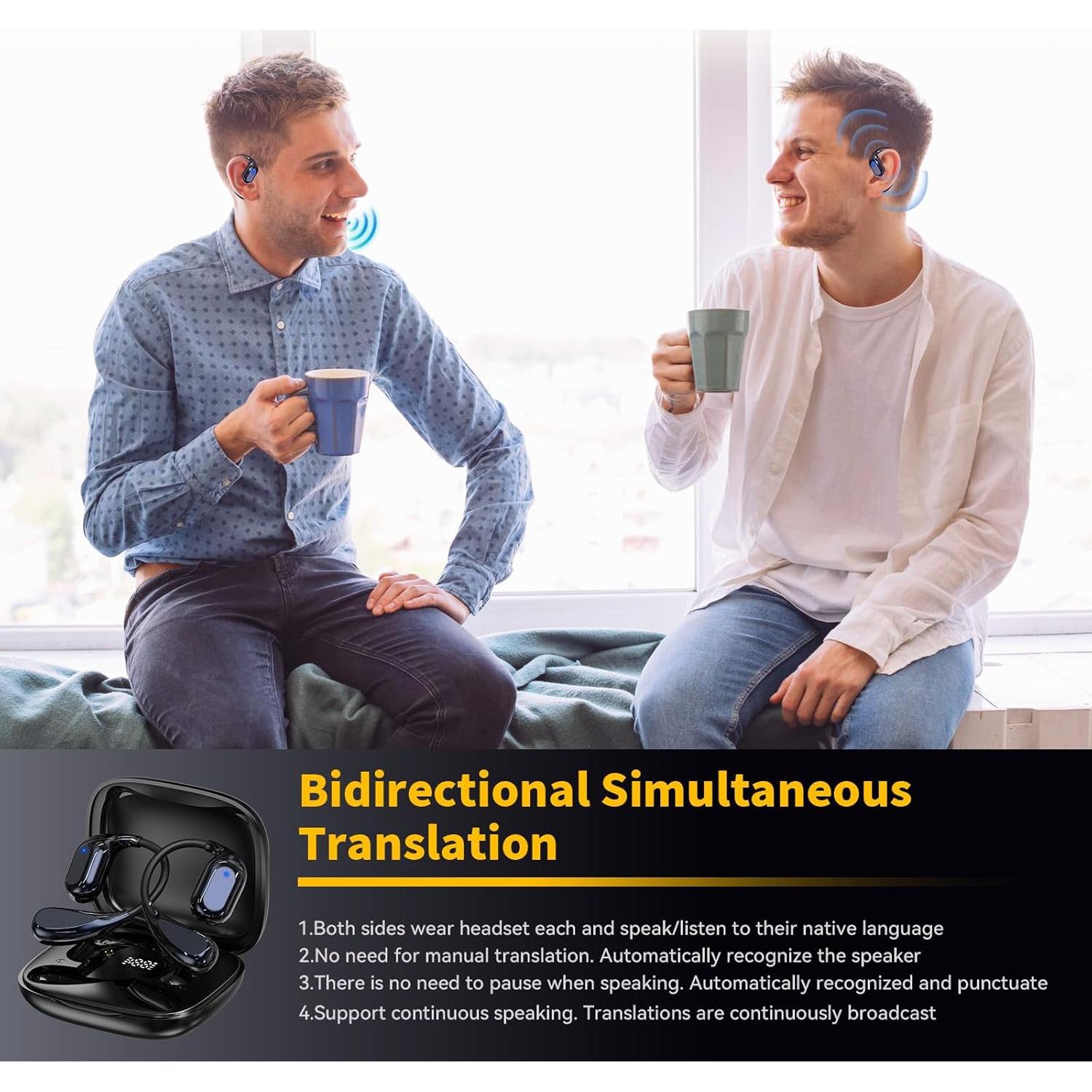 Auriculares de Traducción Hantan TE-101 Bluetooth 5.4 150 Idiomas