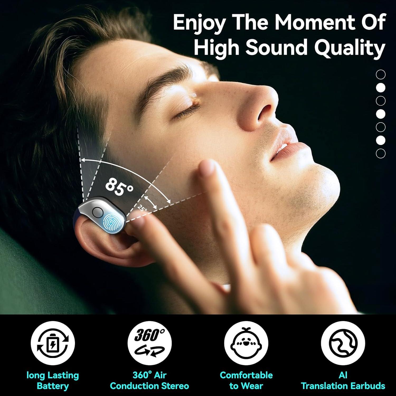 Auriculares de Traducción AI PeriPage M82 Bluetooth 144 Idiomas
