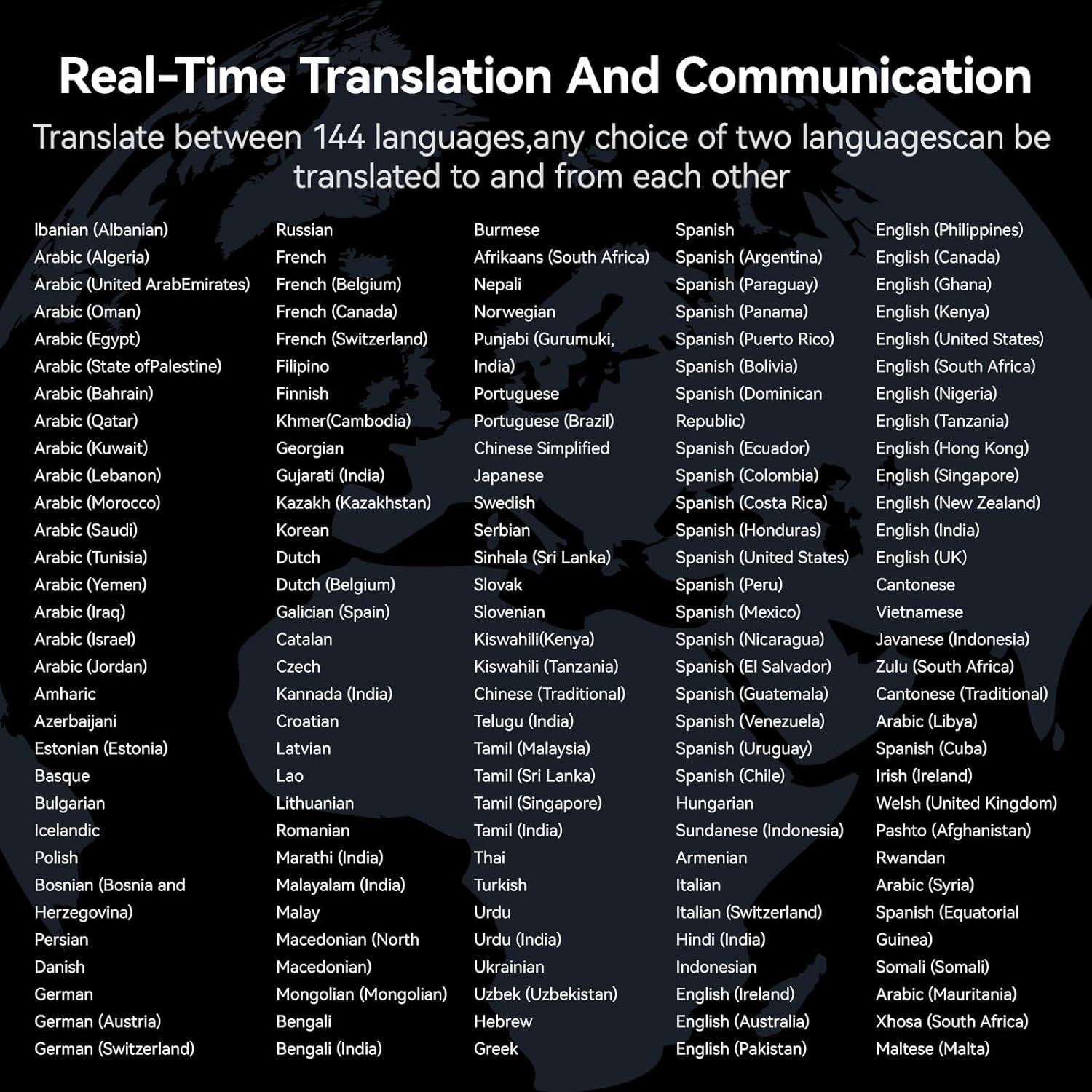 Auriculares de Traducción AI PeriPage M82 Bluetooth 144 Idiomas