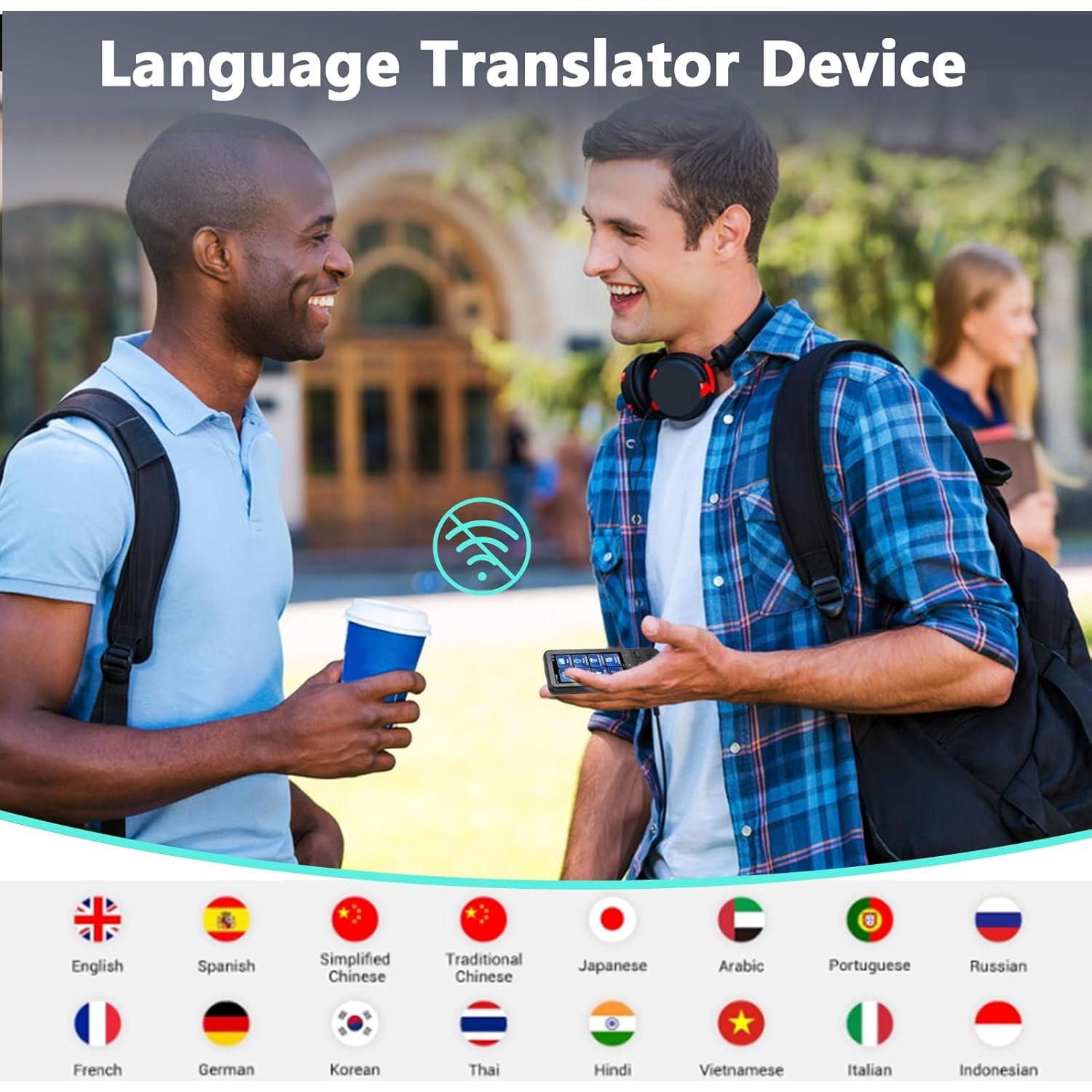 Traductor de Idiomas AI Gugxiom 138 Idiomas WiFi Offline