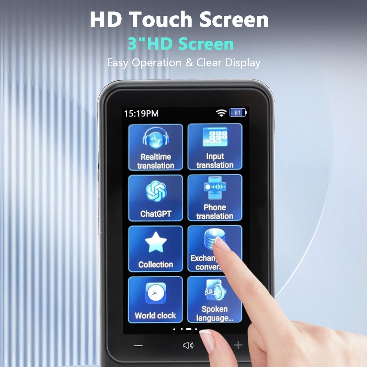 Traductor de Idiomas AI Gugxiom 138 Idiomas WiFi Offline