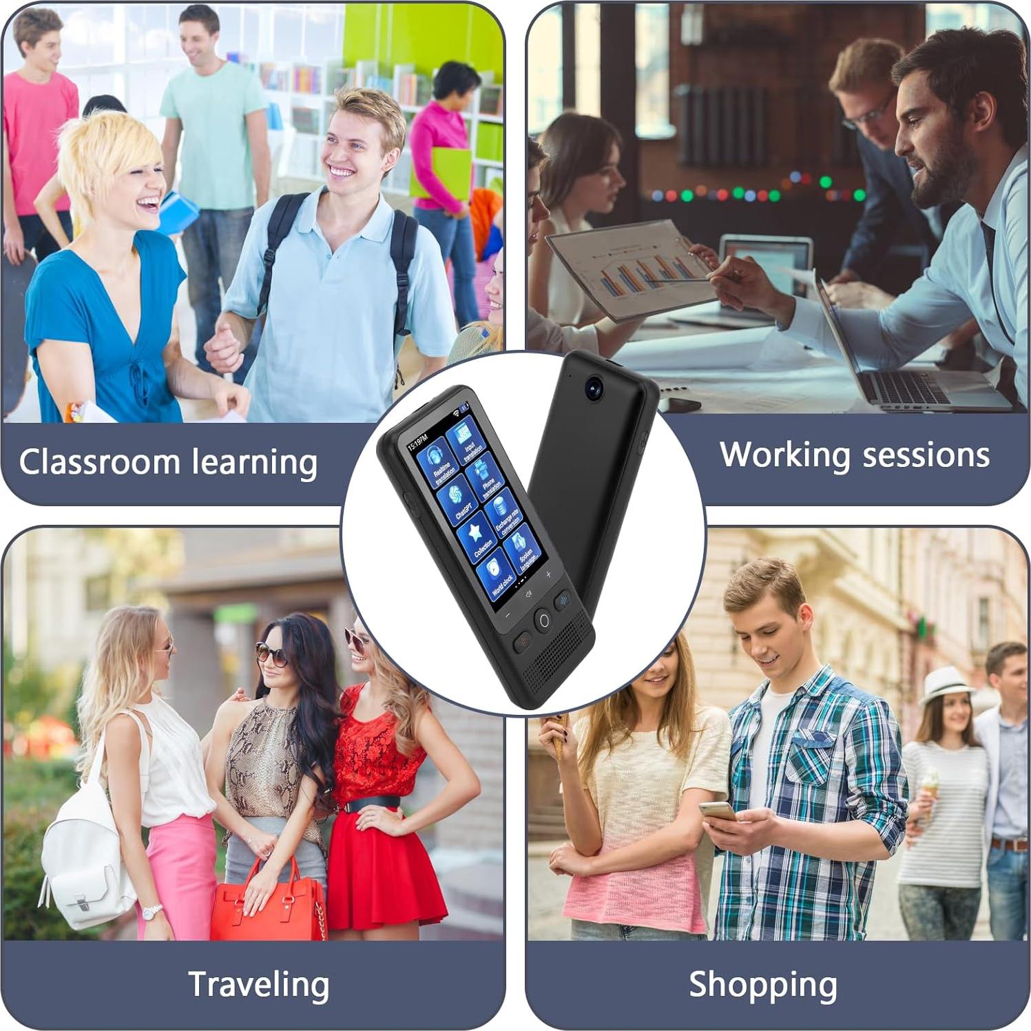 Traductor de Idiomas AI Gugxiom 138 Idiomas WiFi Offline