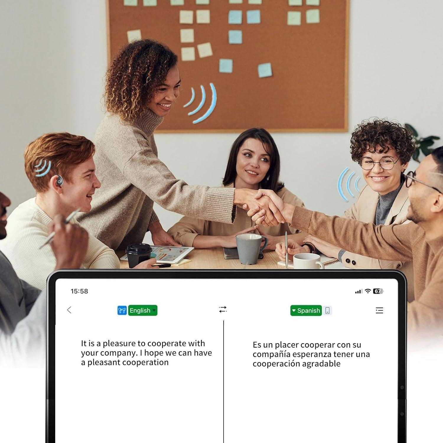 Auriculares Traductores AI M95 - Traducción en 144 Idiomas