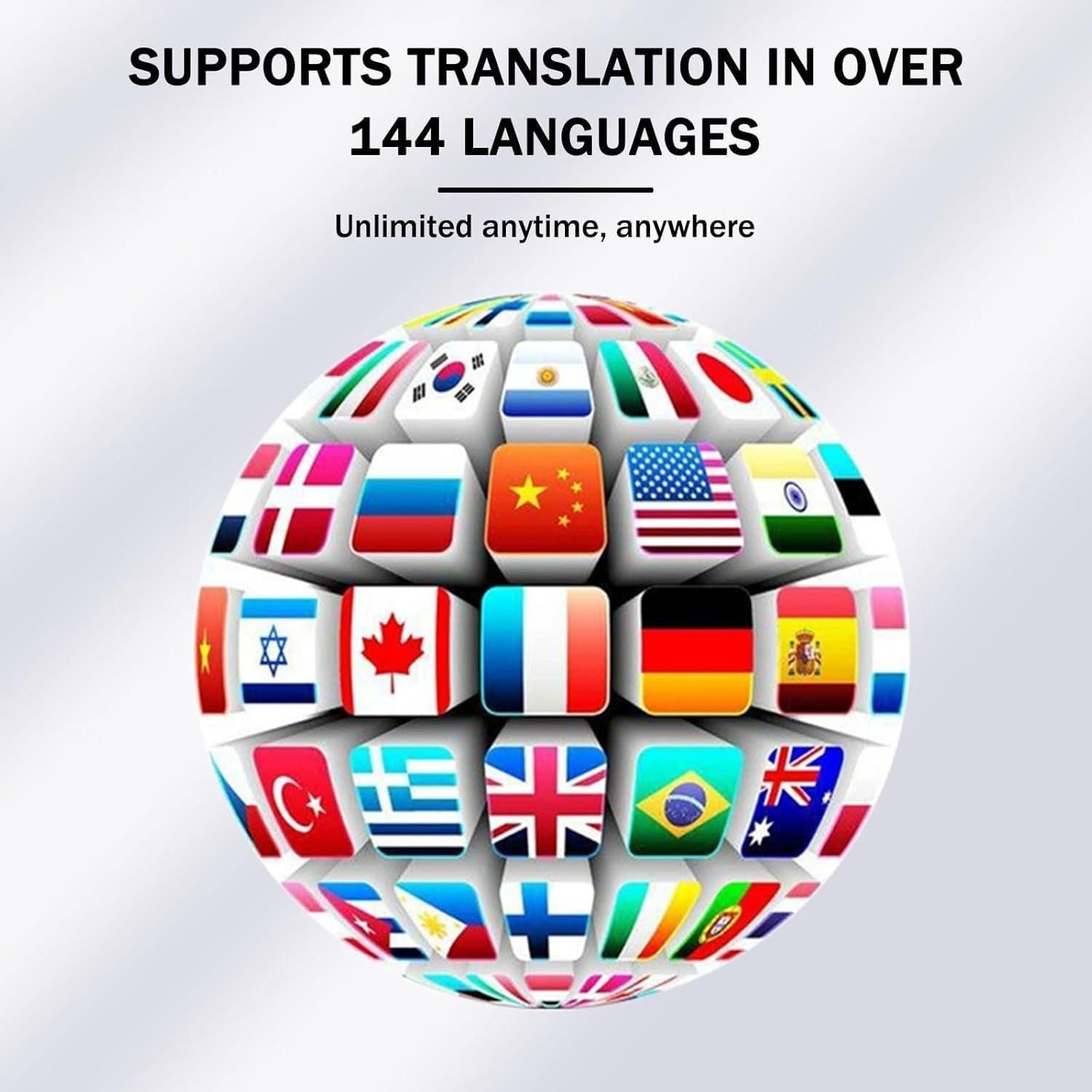 Auriculares Traductores Fexeiso M8 Bluetooth 144 Idiomas