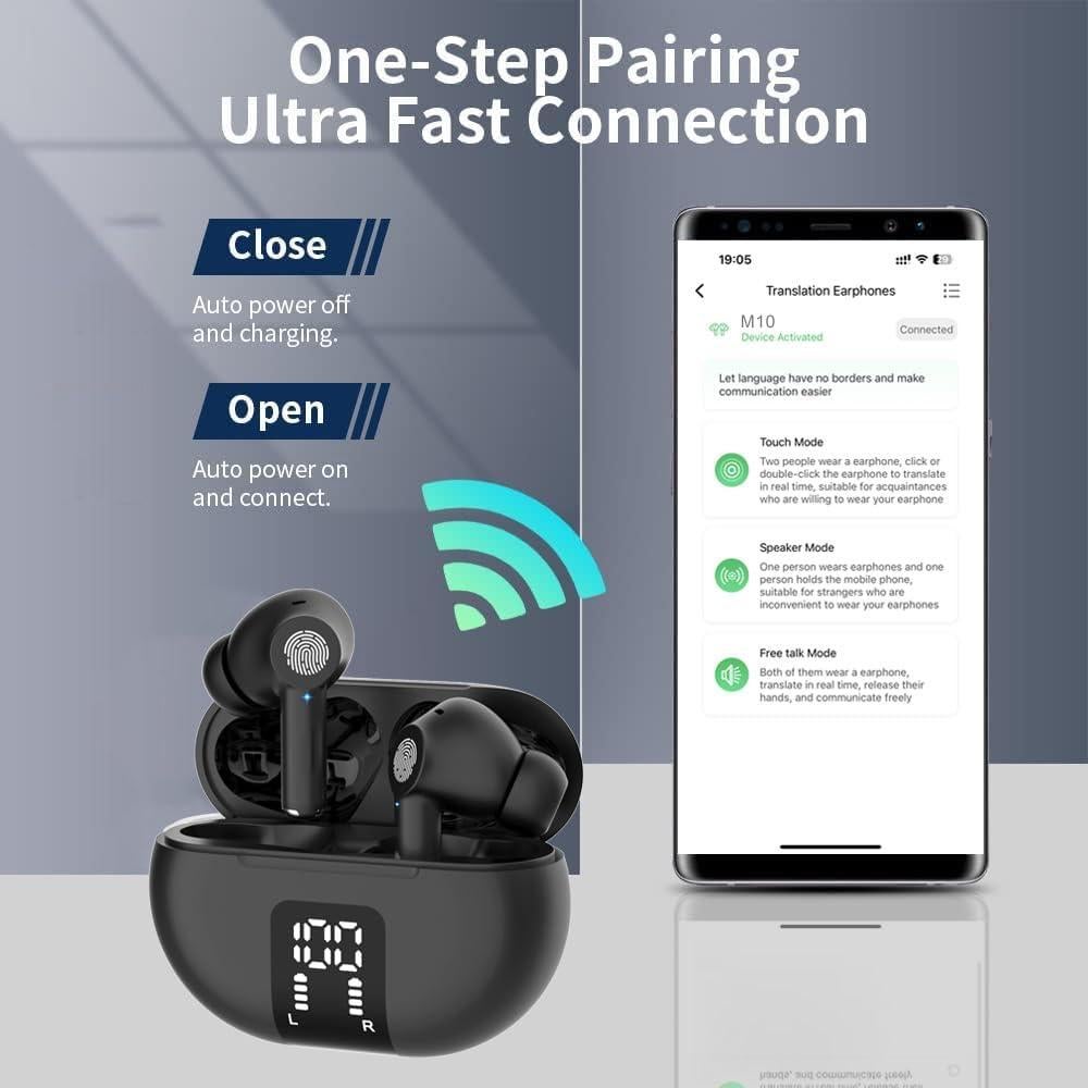 Auriculares Traductores SKARA AI Bluetooth Negro 144 Idiomas