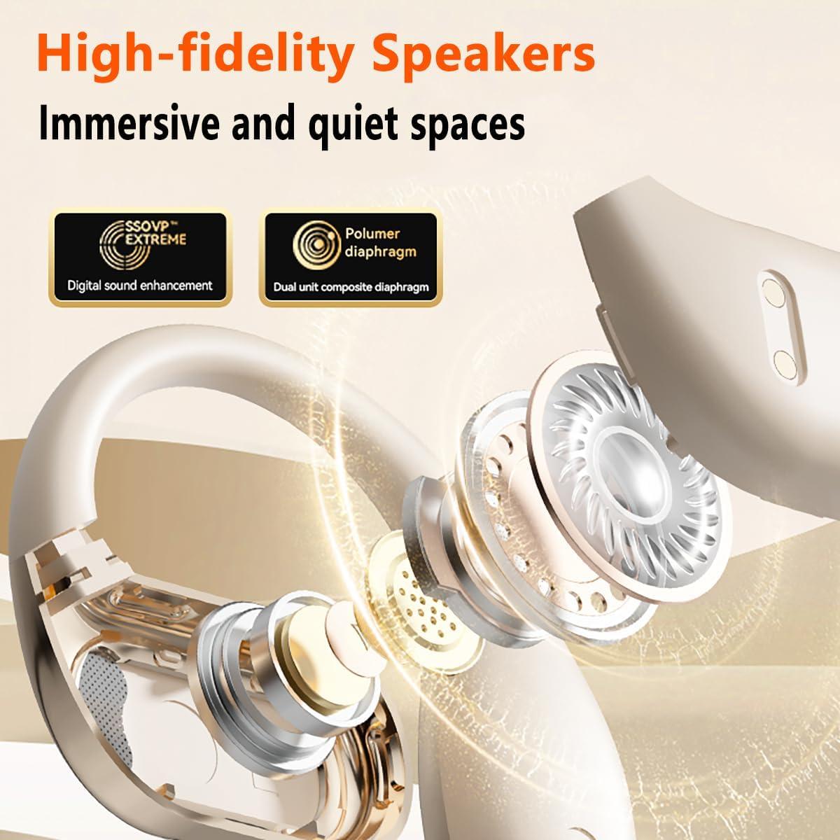 AI Language Translator Earbuds,Translation Headphones Real Time with APP for iPhone & Android,144-Language Bluetooth Ear Buds Translating Device,Wireless Translator Headset,Gold