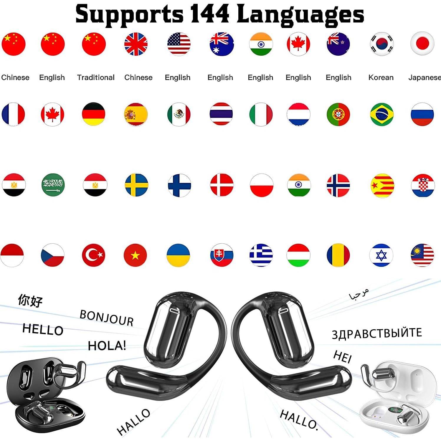 Auriculares Traductores Bluetooth LinTsing 011 144 Idiomas