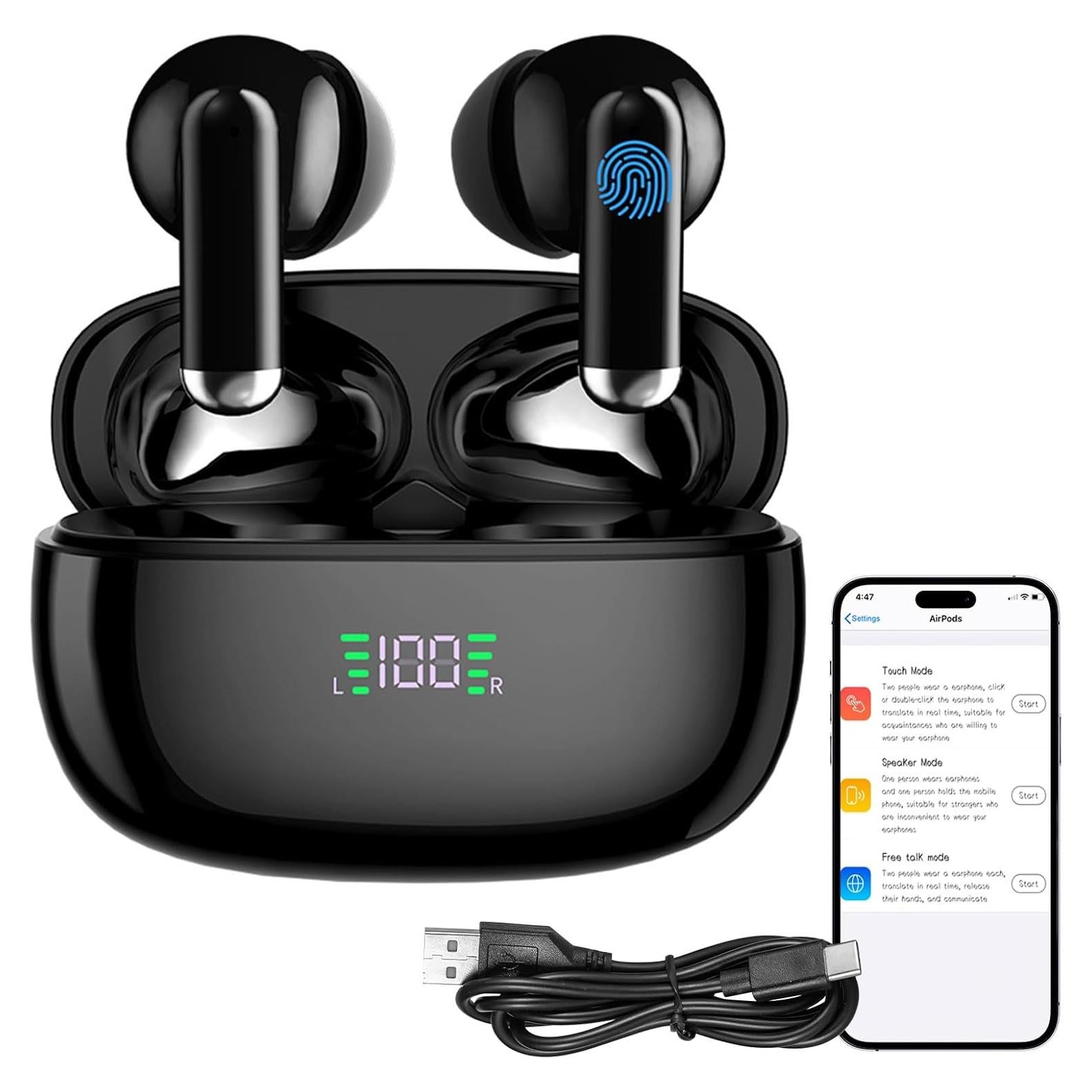 Auriculares Traductores AI Lopnord - Traducción 144 Idiomas