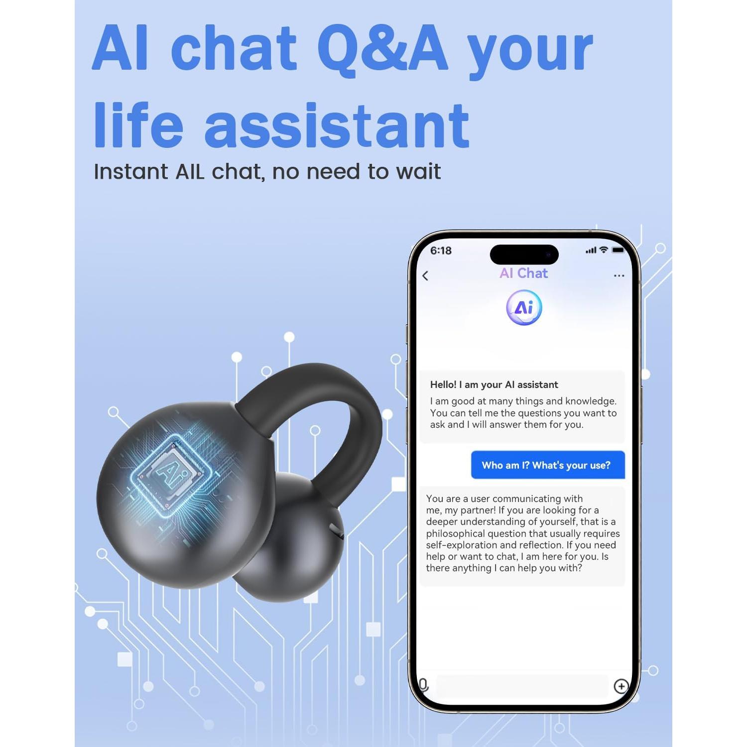 Auriculares de Traducción ANSTEN M79 AI, 134 Idiomas, Bluetooth