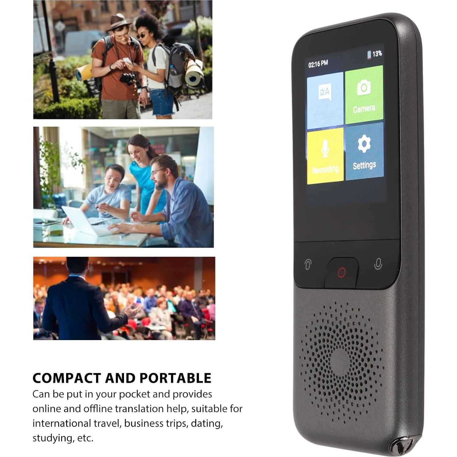 Traductor de Voz AI Luqeeg 2.4" 112 Idiomas en Línea