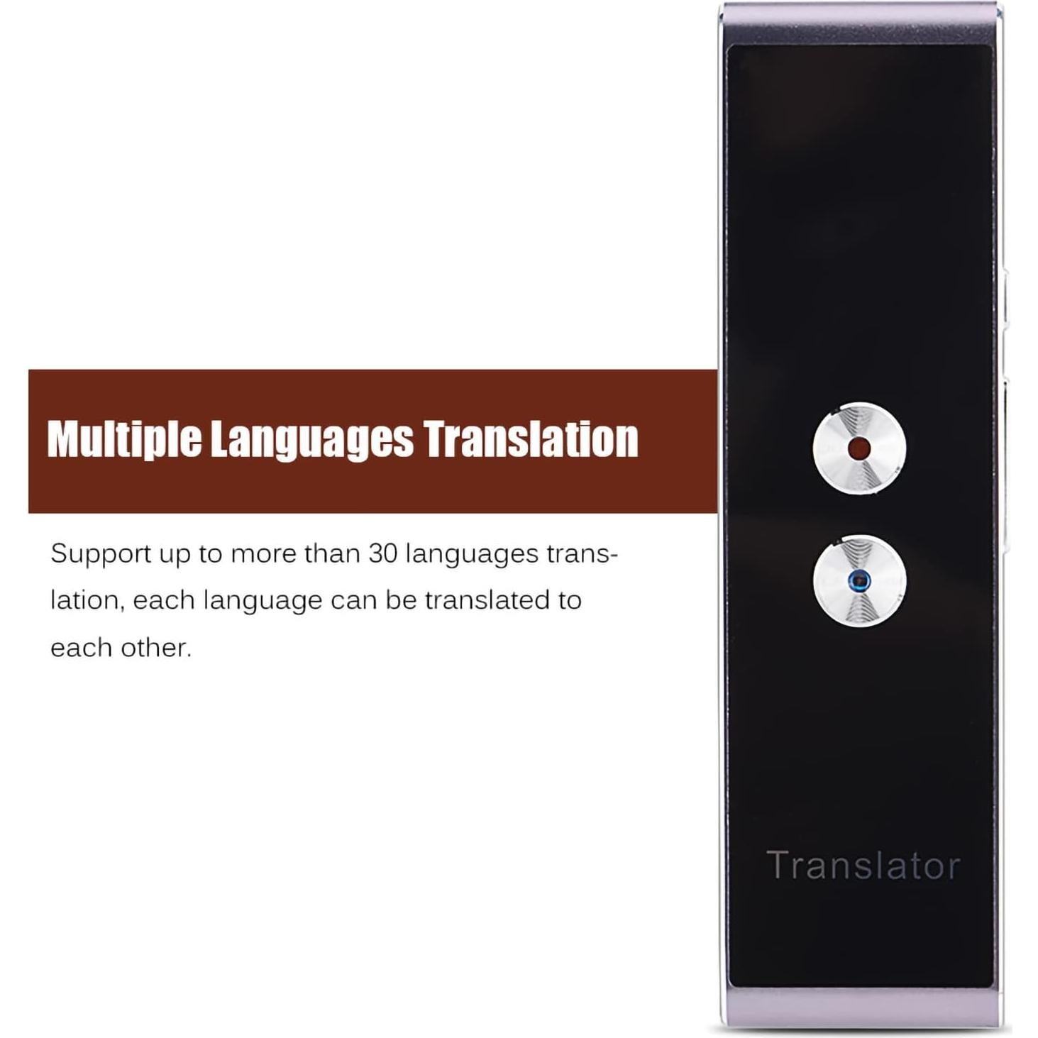 Traductor de Voz Inteligente SUNGOOYUE Multilenguaje Gris