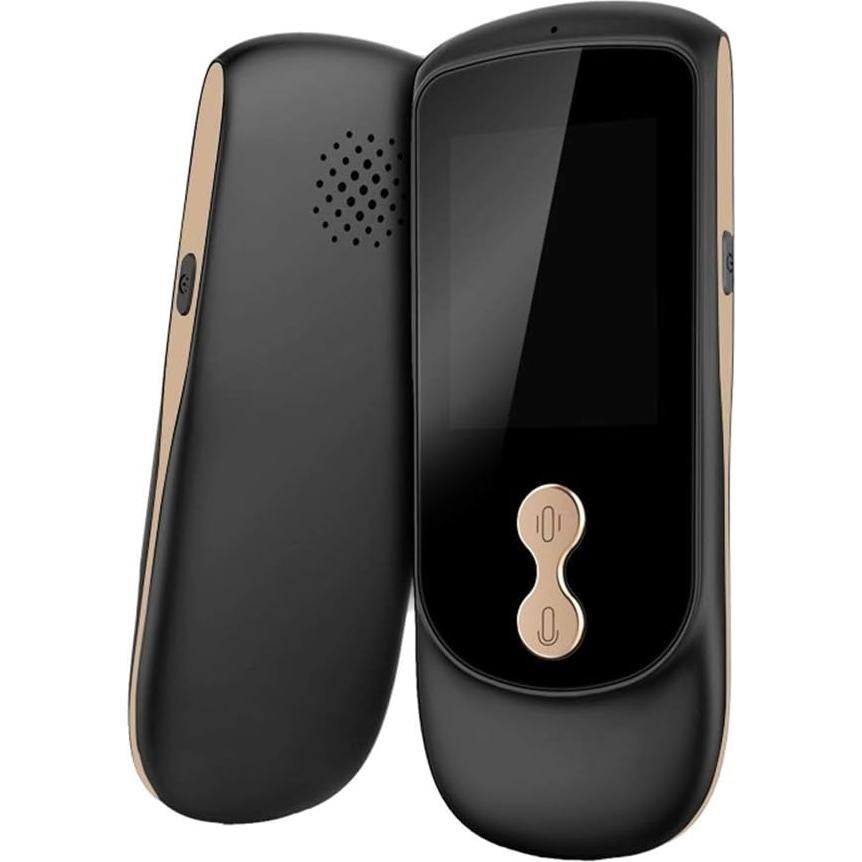 Smart Voice Translator Device with 2.4 Inch IPS Touch Screen Two Way Real Time Instant Language Translator Support 39 Languages for Learning Travel Business,Black,