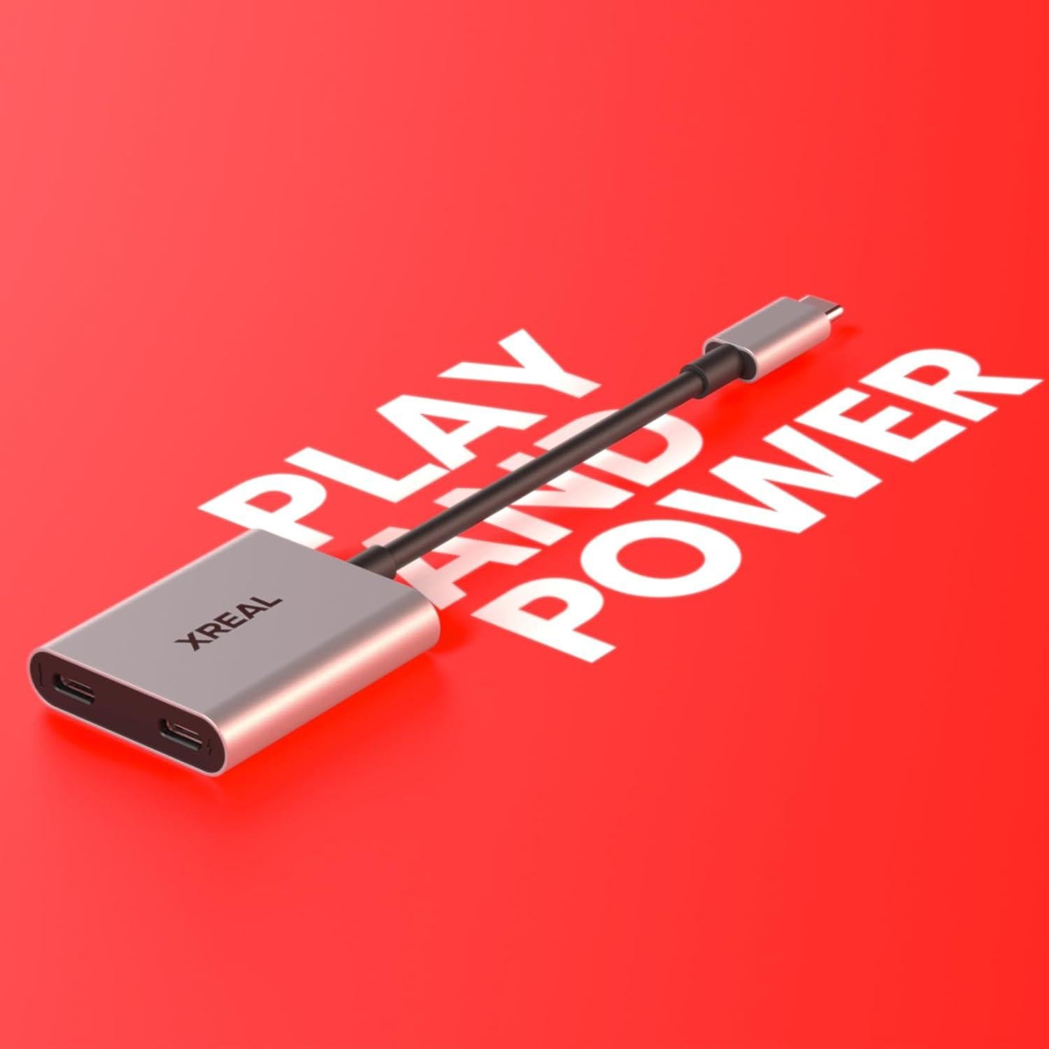 Adaptador XREAL Hub 45W para Gafas AR - Carga Rápida 120Hz