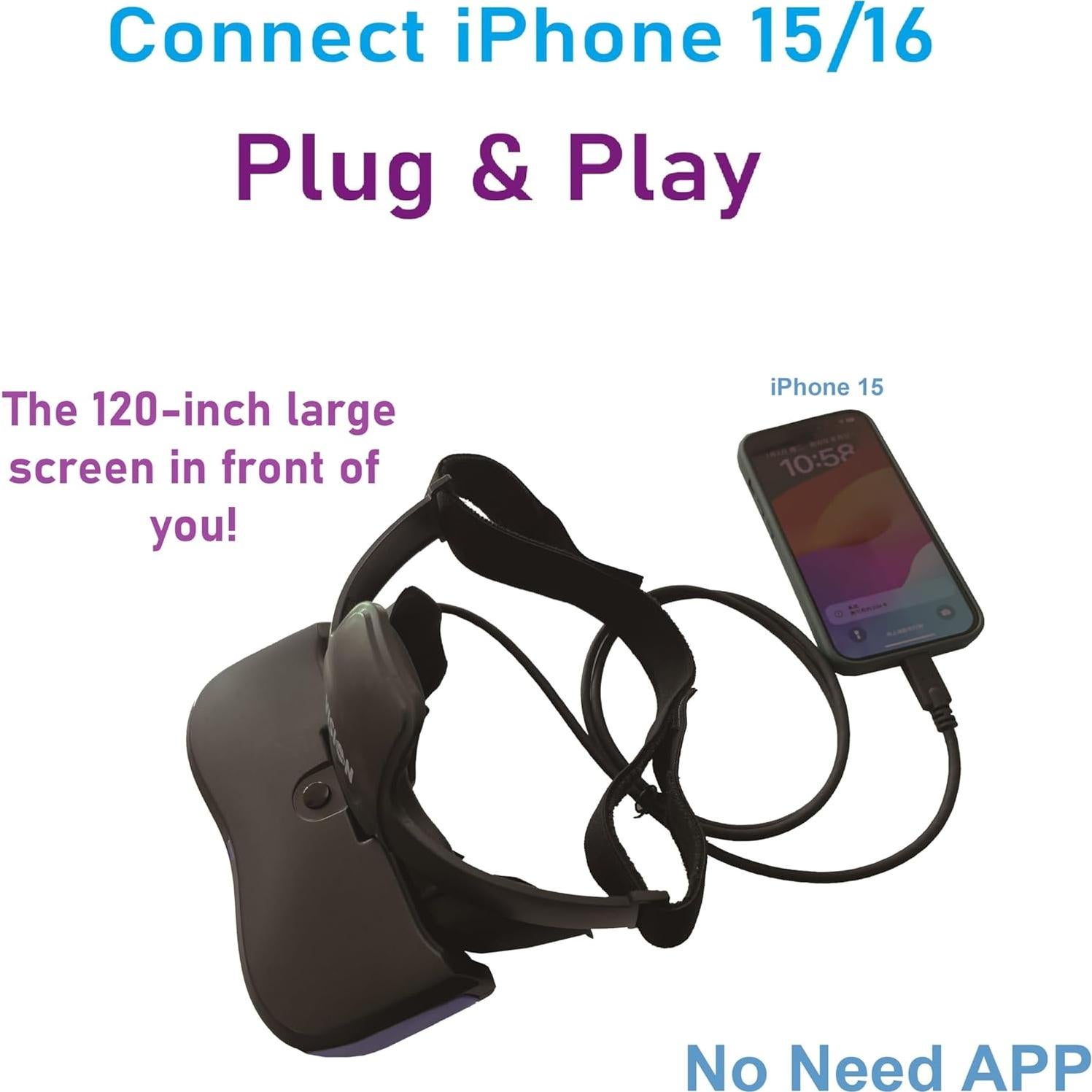 Gafas de Video Bigeyes H1 USB-C para iPhone y Android