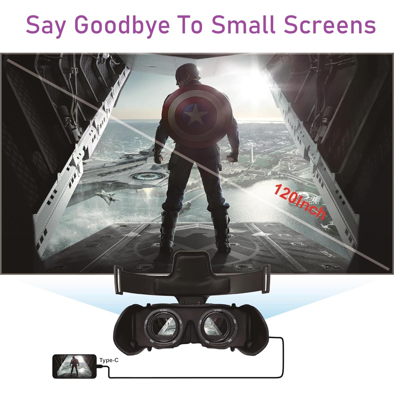 Gafas de Video Bigeyes H1 USB-C para iPhone y Android