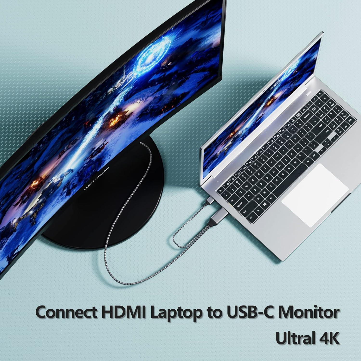 Cable HDMI a USB C Fairikabe 2m 4K 60Hz para Monitores