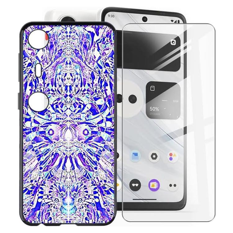 Phone Case for XReal Beam Pro (6.5"), with [1 X Tempered Glass Screen Protector], Ultra-Thin Soft Silicone Skin, Black Shockproof Bumper Cover for XReal Beam Pro - Mirror