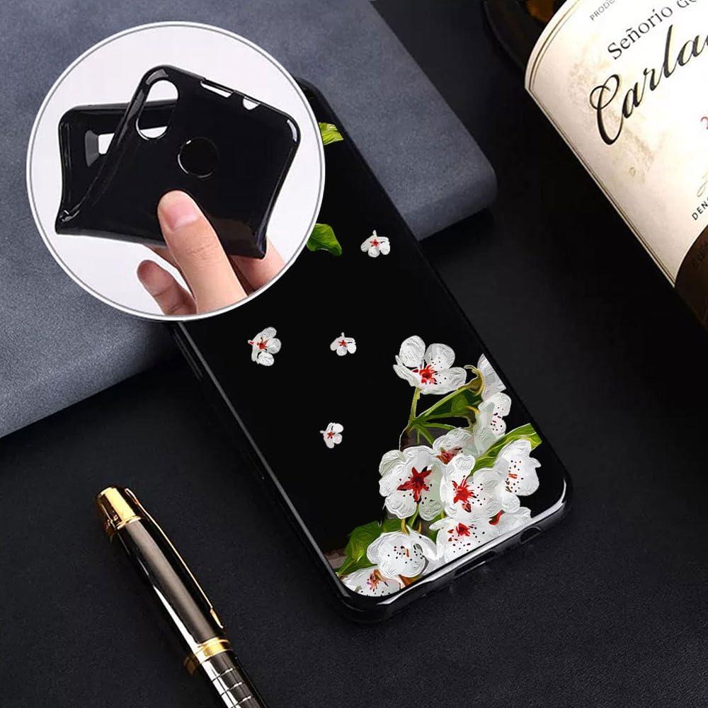 for Xreal Beam Pro AR Case, [ 1 x Tempered Glass Protective Film], Shockproof TPU Bumper, with [360° Rotation Ring Kickstand] Phone Case for Xreal Beam Pro AR (6.50") - Pear Blossom