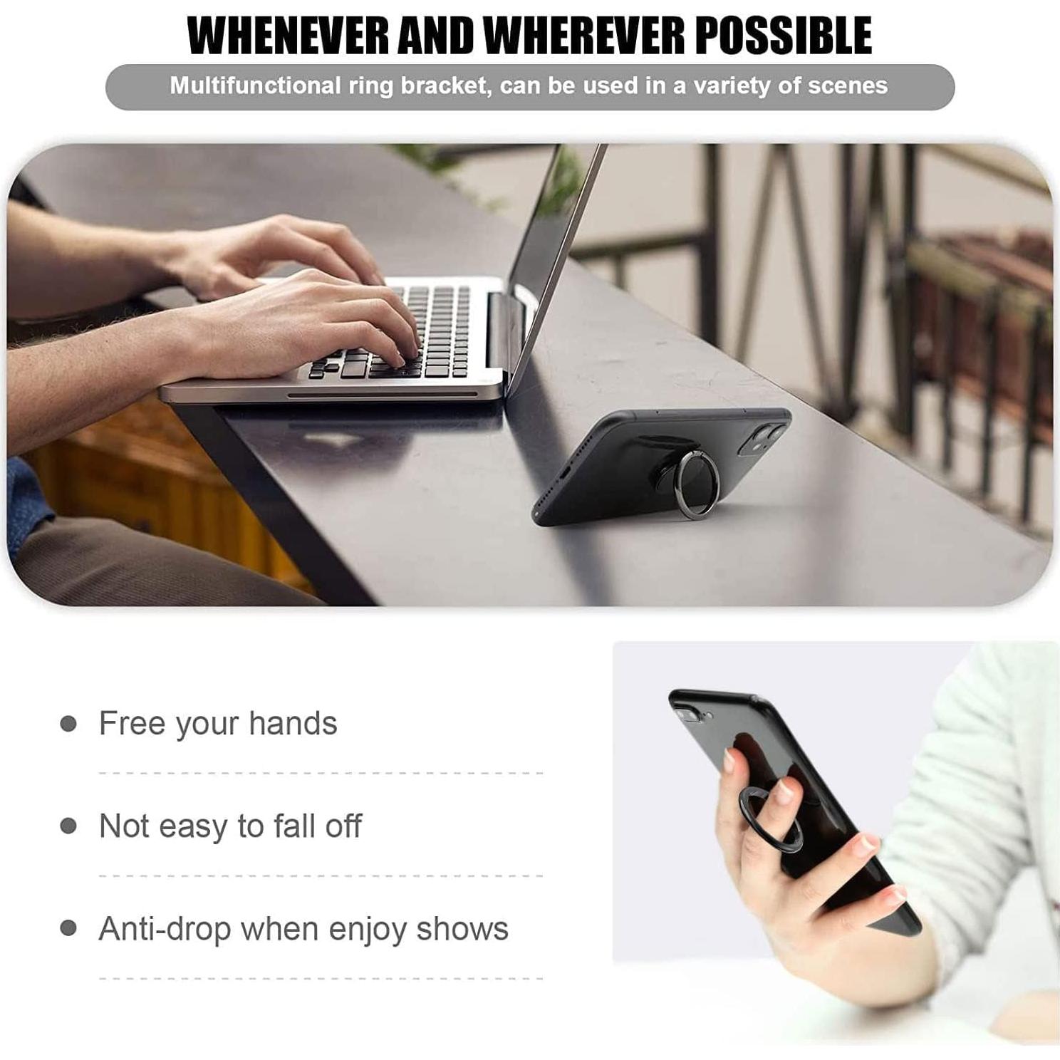 for Xreal Beam Pro AR Case, [ 1 x Tempered Glass Protective Film], Shockproof TPU Bumper, with [360° Rotation Ring Kickstand] Phone Case for Xreal Beam Pro AR (6.50") - Pear Blossom