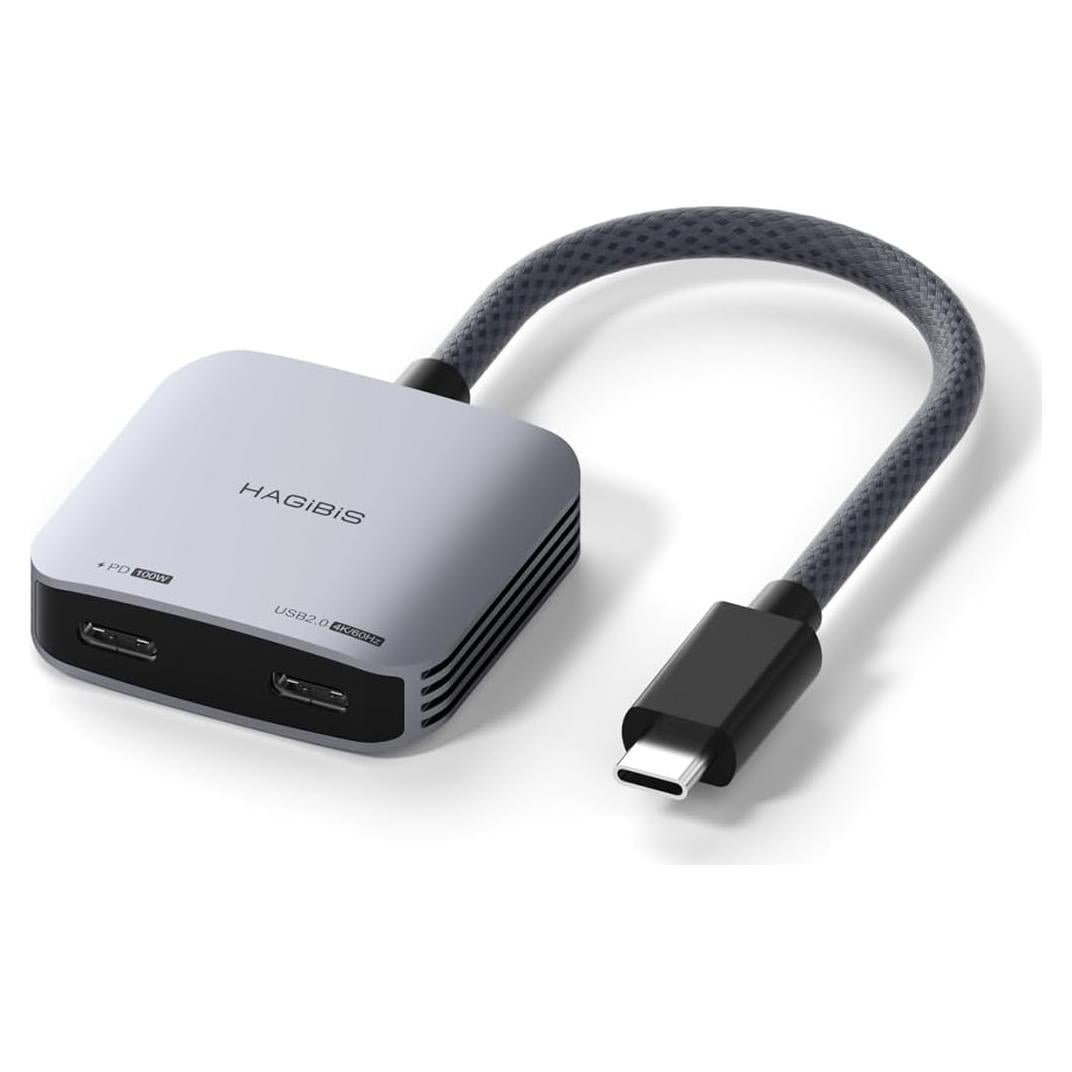 Adaptador USB-C a Gafas AR Hagibis 8K 100W Carga Rápida
