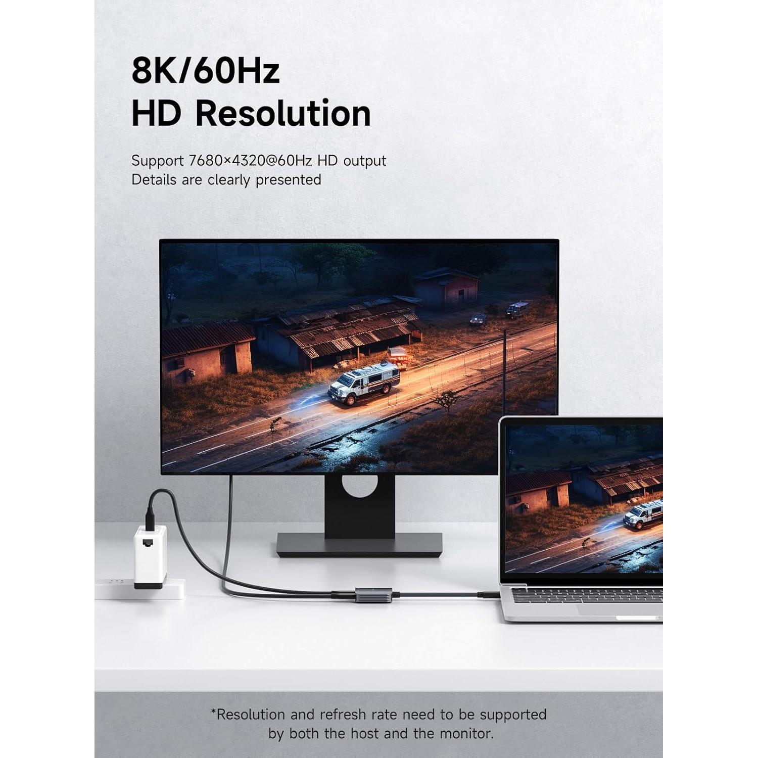 Adaptador USB-C a Gafas AR Hagibis 8K 100W Carga Rápida