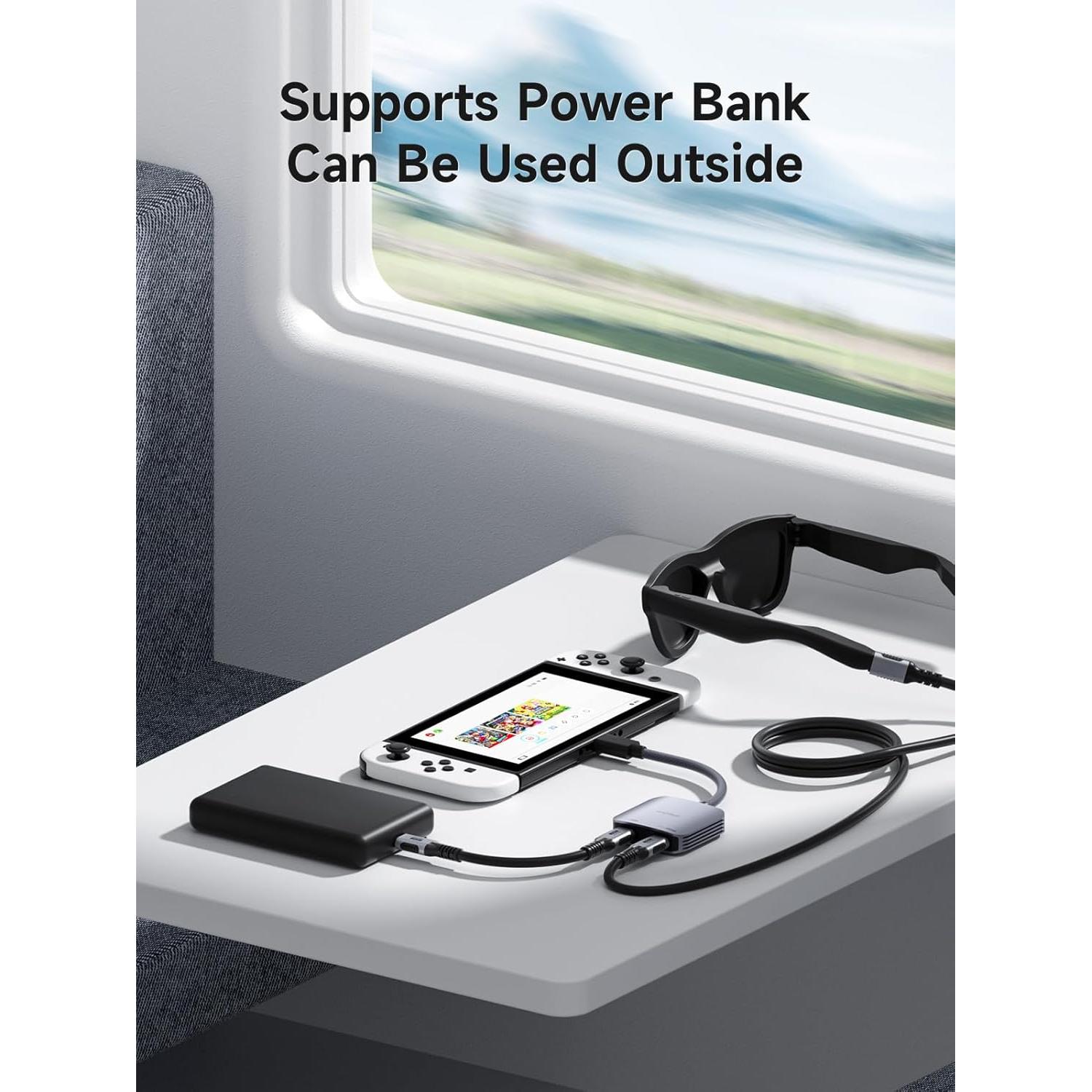 Adaptador USB-C a Gafas AR Hagibis 8K 100W Carga Rápida