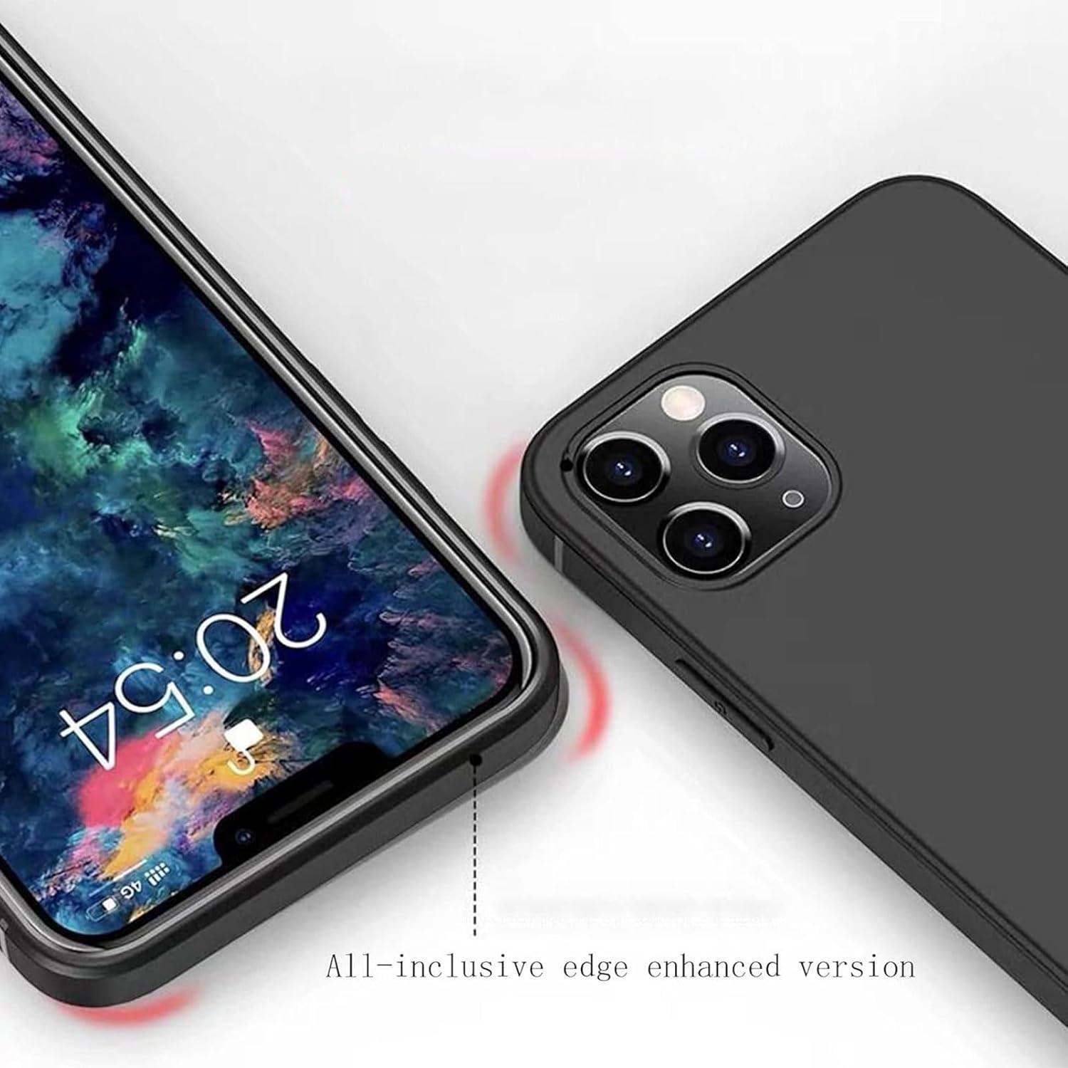 Phone Case for Xreal Beam Pro (6.50"), [1 x Tempered Glass Protective Film], Black Soft TPU Shell Ultra-Thin [Anti-Scratch] [Shockproof] Case for Xreal Beam Pro - XV37