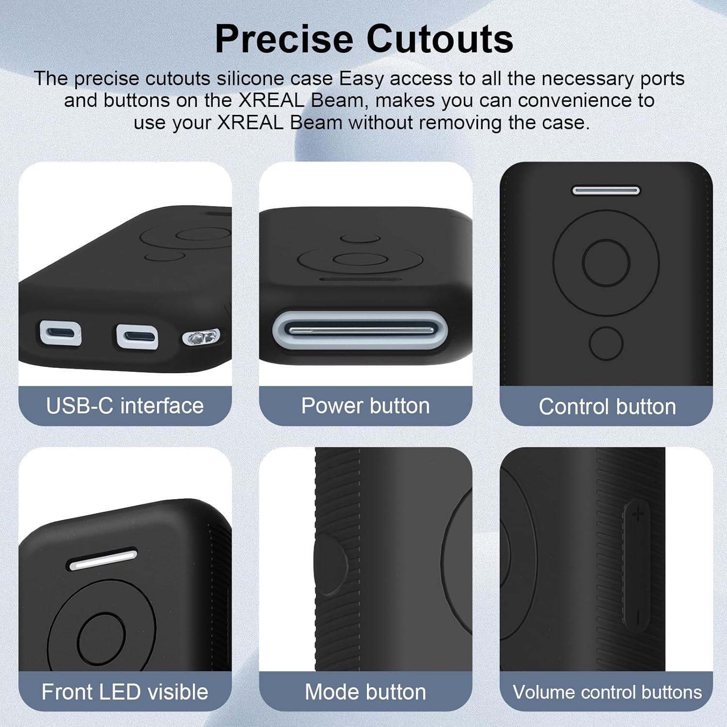 Funda de Silicona TOLUOHU para XREAL Beam - Protección Antigolpes