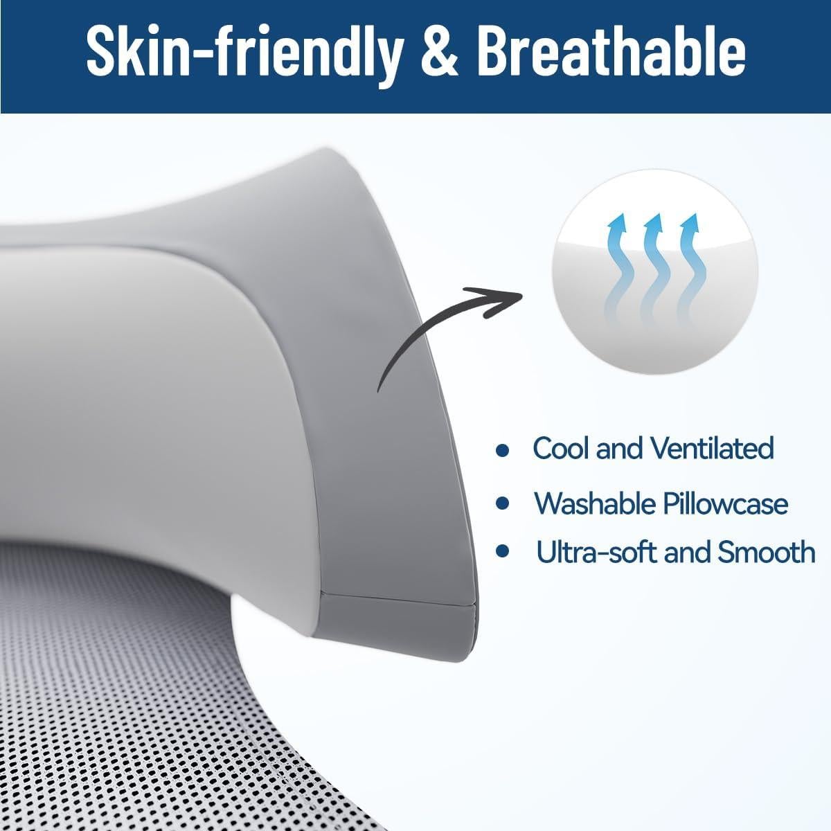 Almohada Ergonómica PouHenier.jh para Cuello y Cabeza - Espuma de Memoria