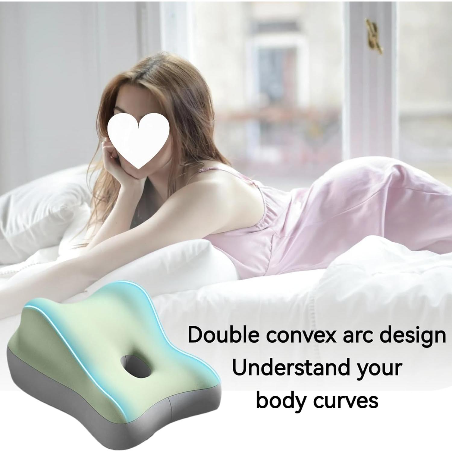 Cojín Ergonómico Genérico YFD para Embarazo - Espuma Viscoelástica Verde