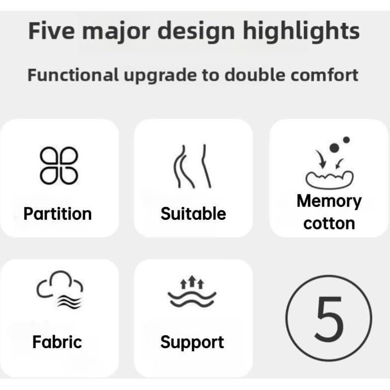 Cojín Ergonómico Genérico YFD para Embarazo - Espuma Viscoelástica Verde