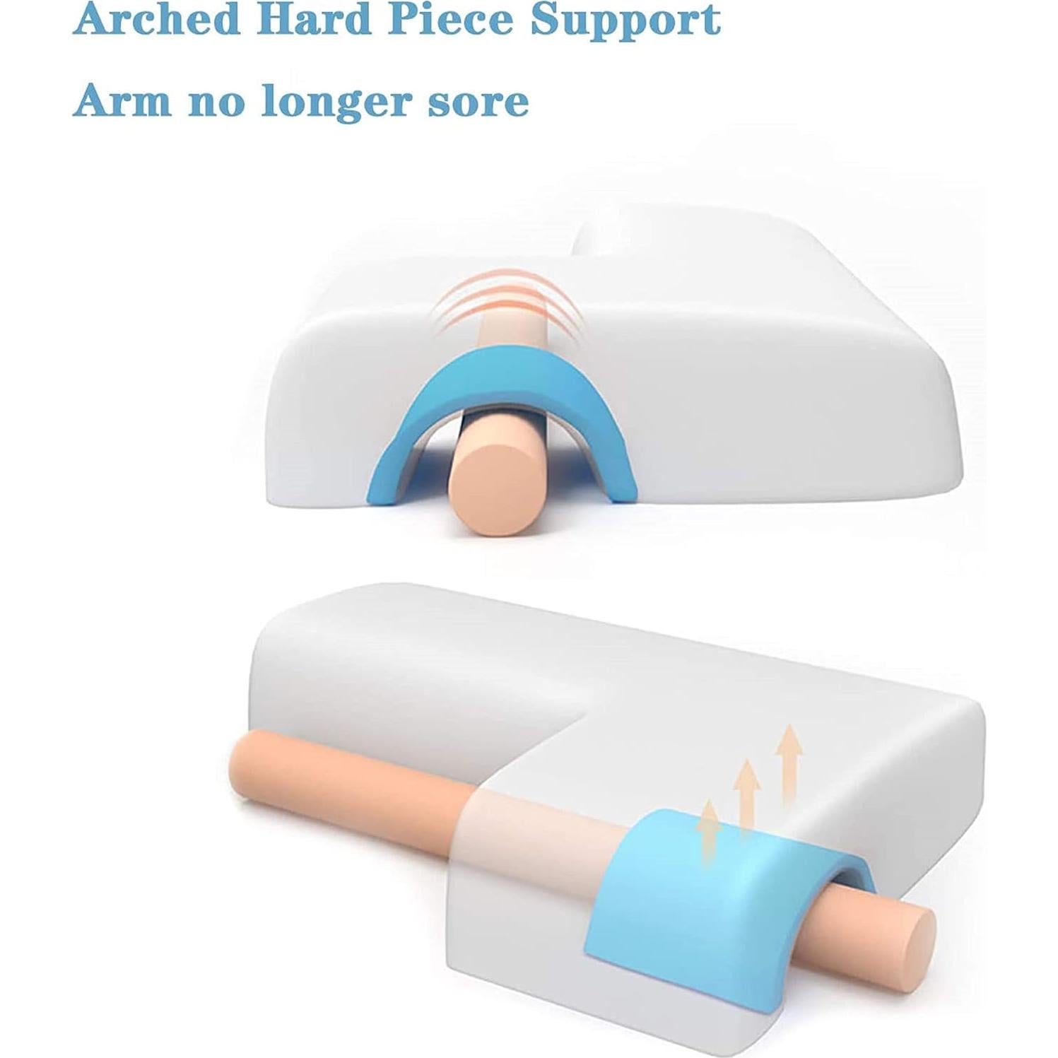 Cojín de Abrazo Arqueado JACKGOLD para Parejas Espuma Memoria