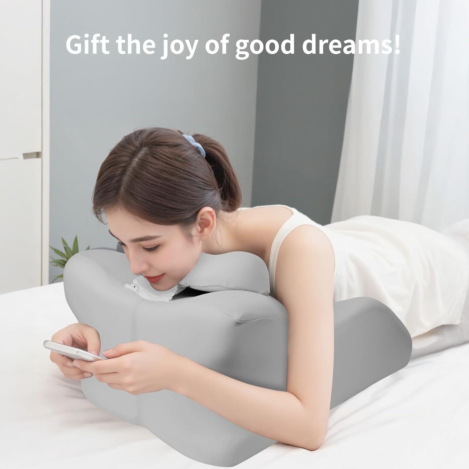 Almohada Ergonomica Relax Cush Gris - Espuma Viscoelástica