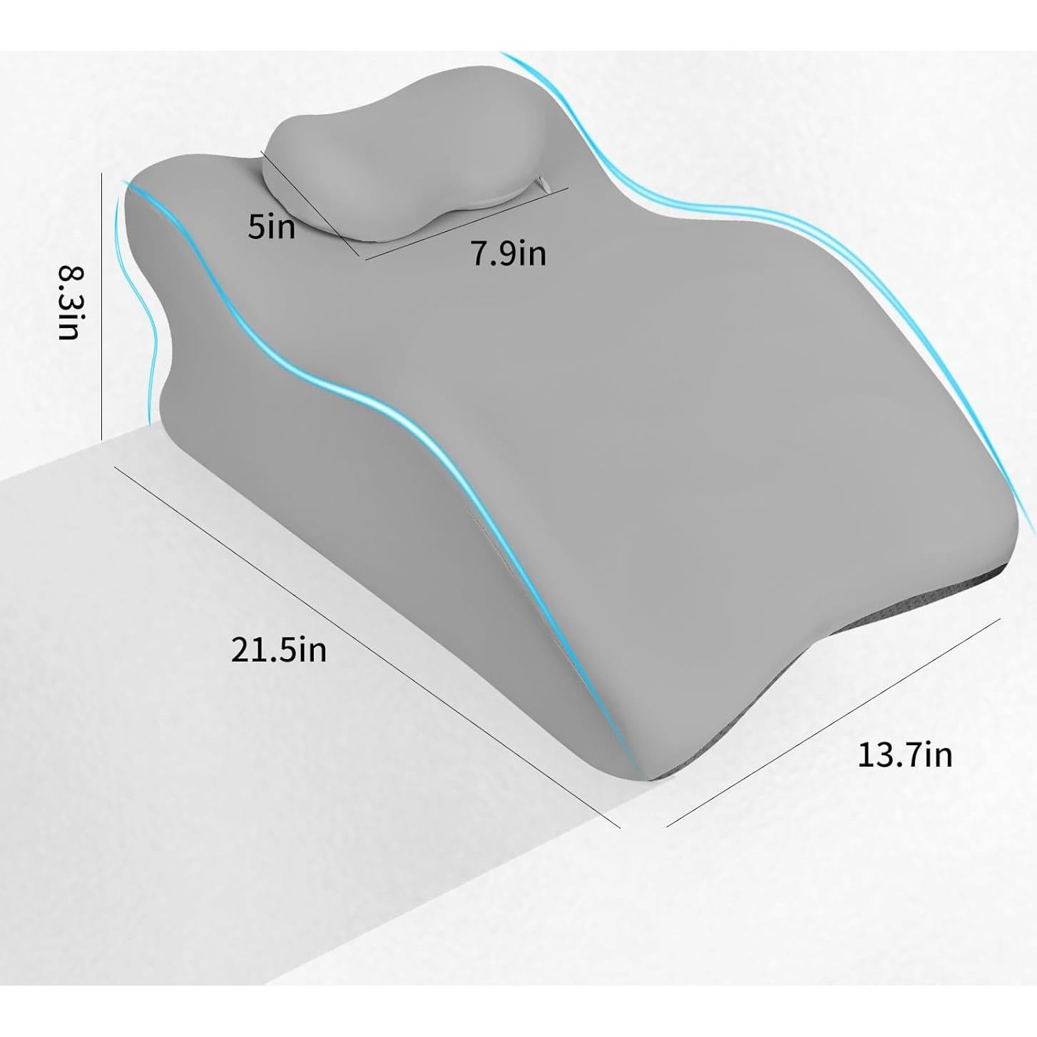 Almohada Ergonomica Relax Cush Gris - Espuma Viscoelástica