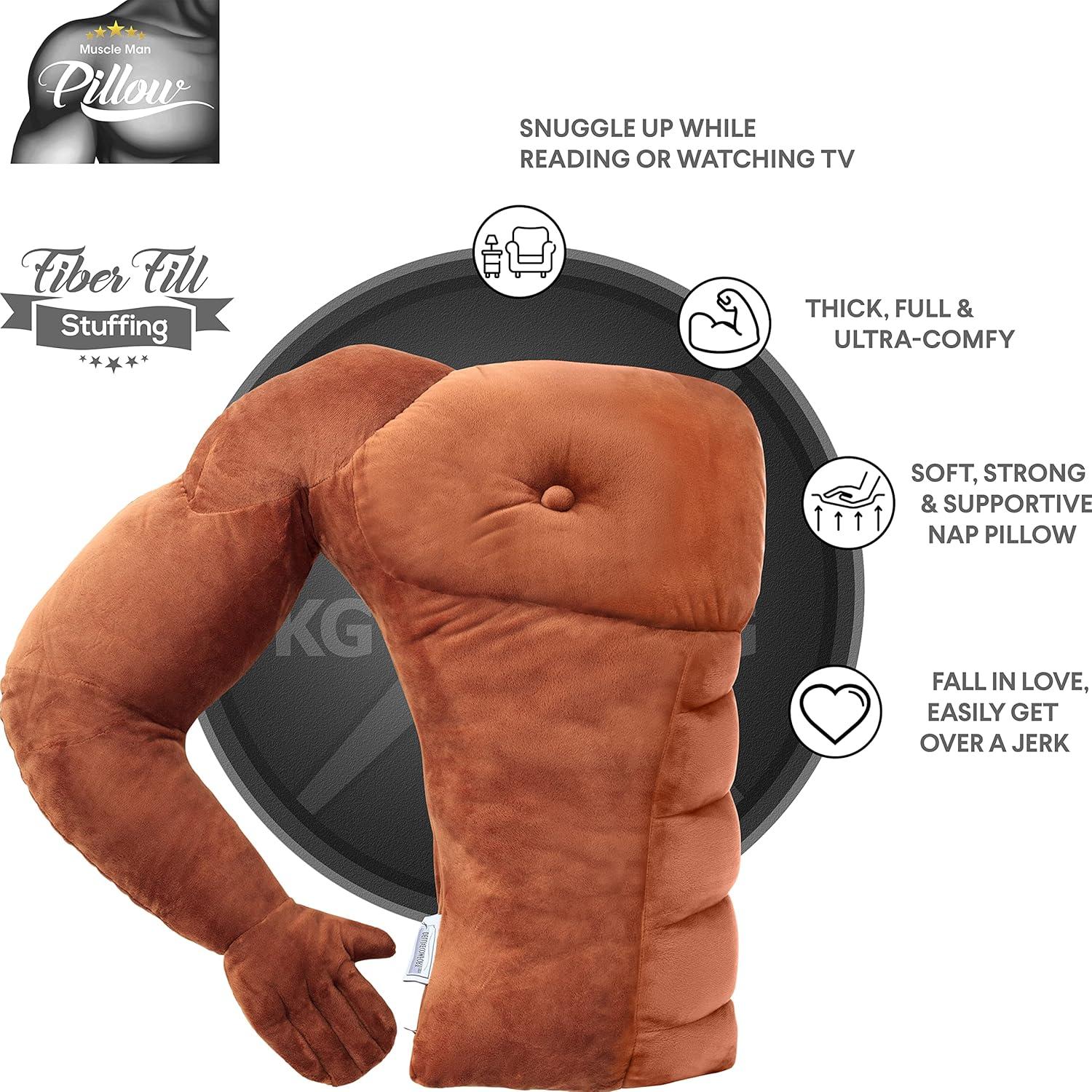 Almohada Hombre Musculoso Deluxe Comfort - 100% Algodón