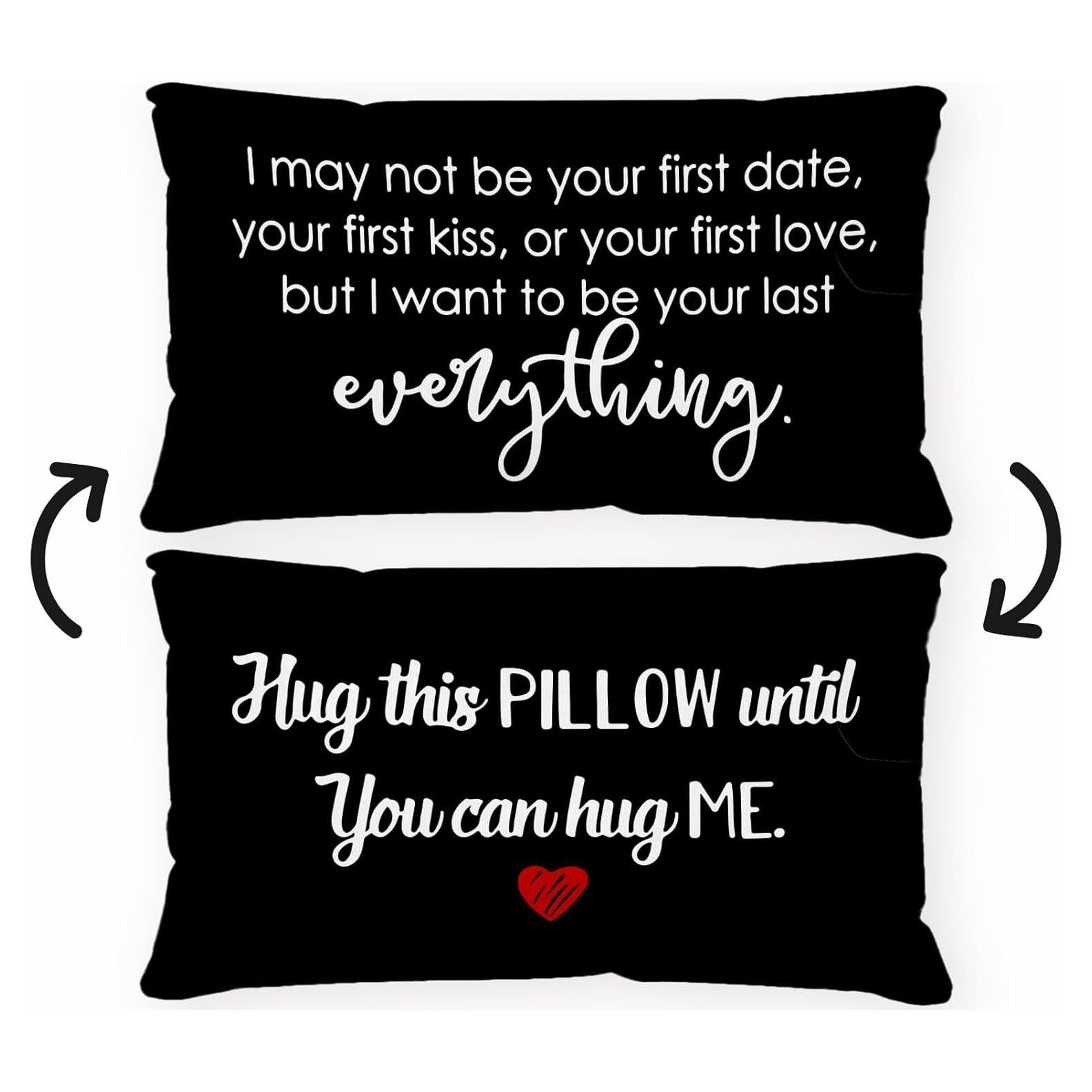 Funda de Almohada Reversible Sufamb 30x50cm Lino Negro