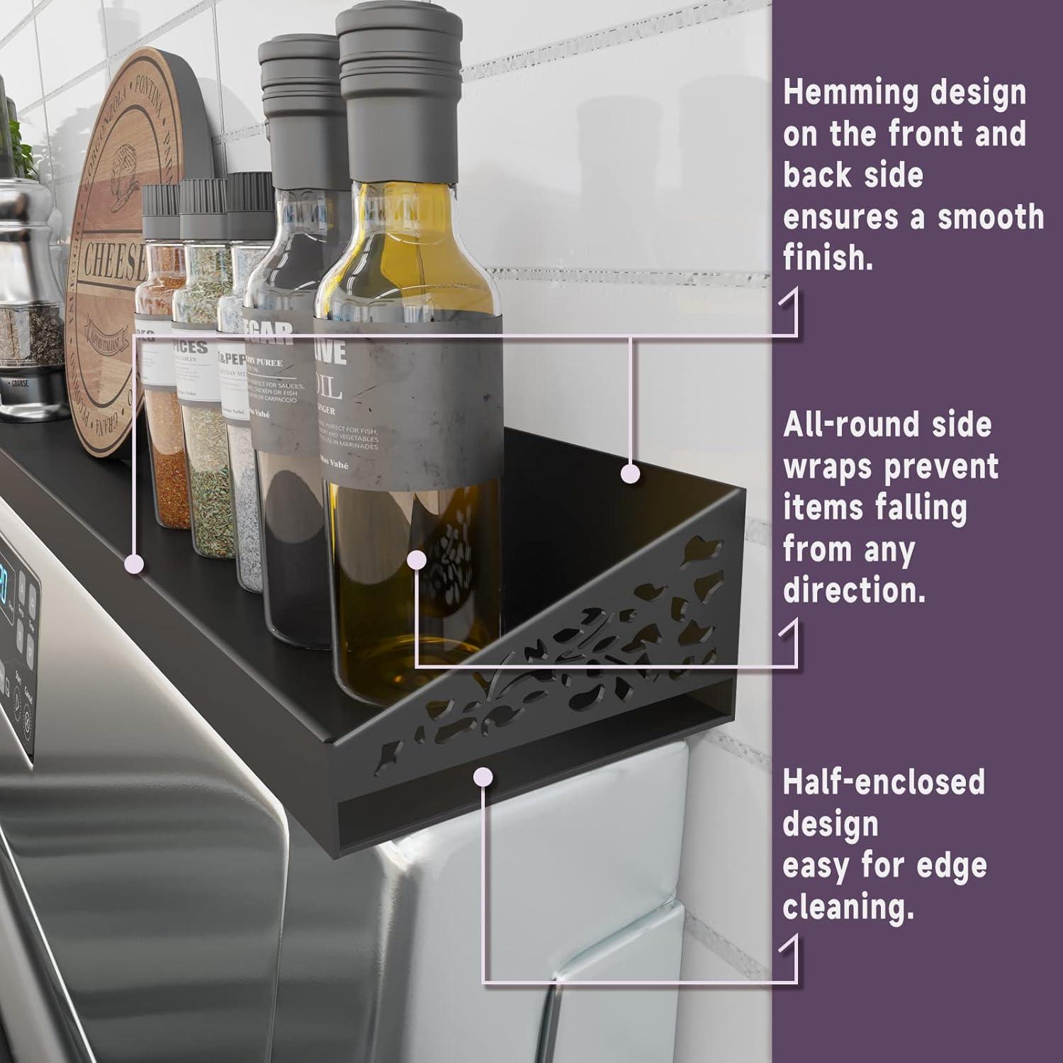 Estante Magnético STUTOV 76.2 cm para Cocina - Negro