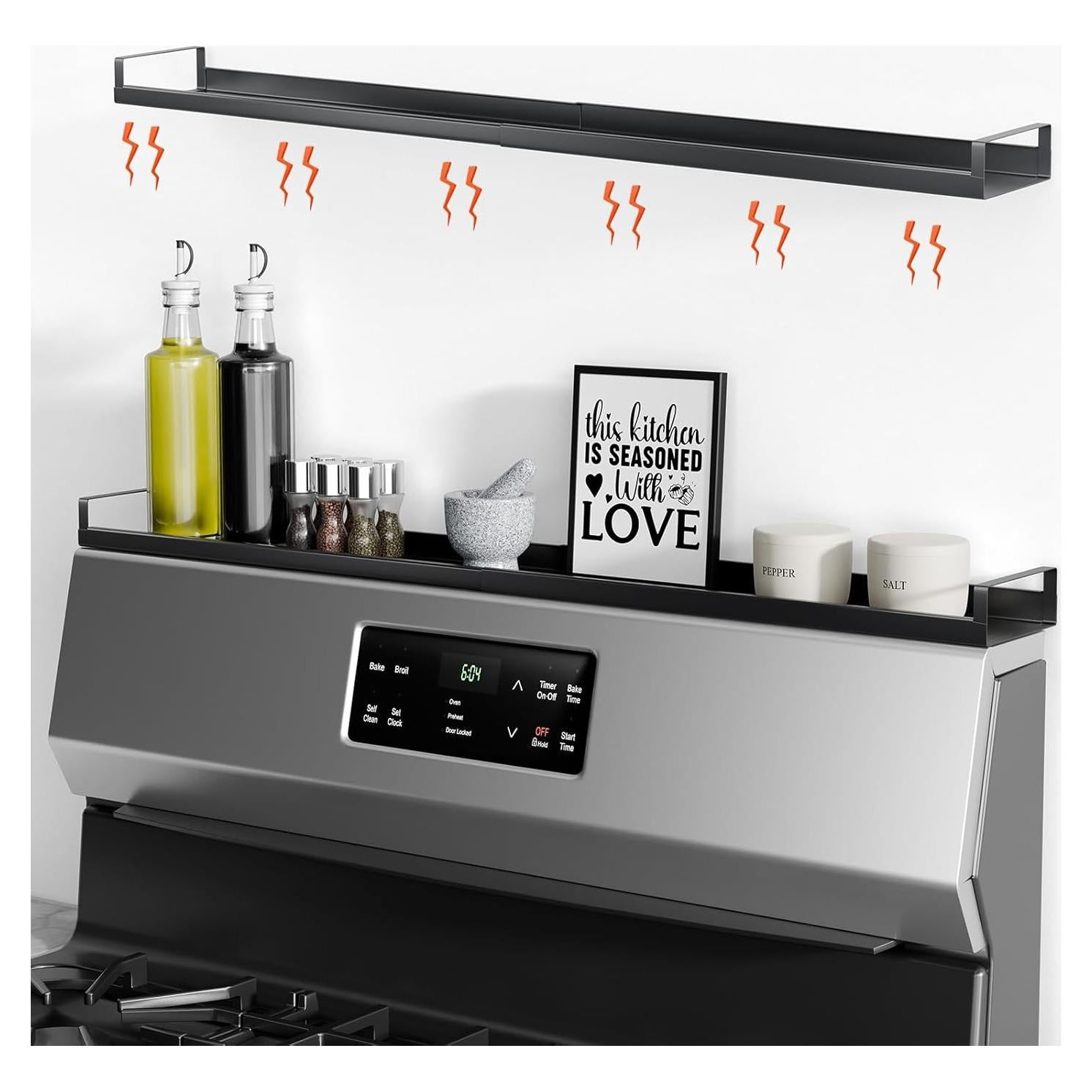 Estante Magnético Ajustable Bumusty 76.2 cm para Cocina