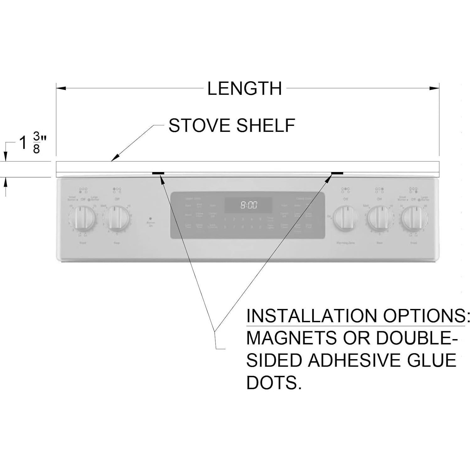 Estante Flotante Magnético Epic QT Acero Inoxidable 76.2 cm