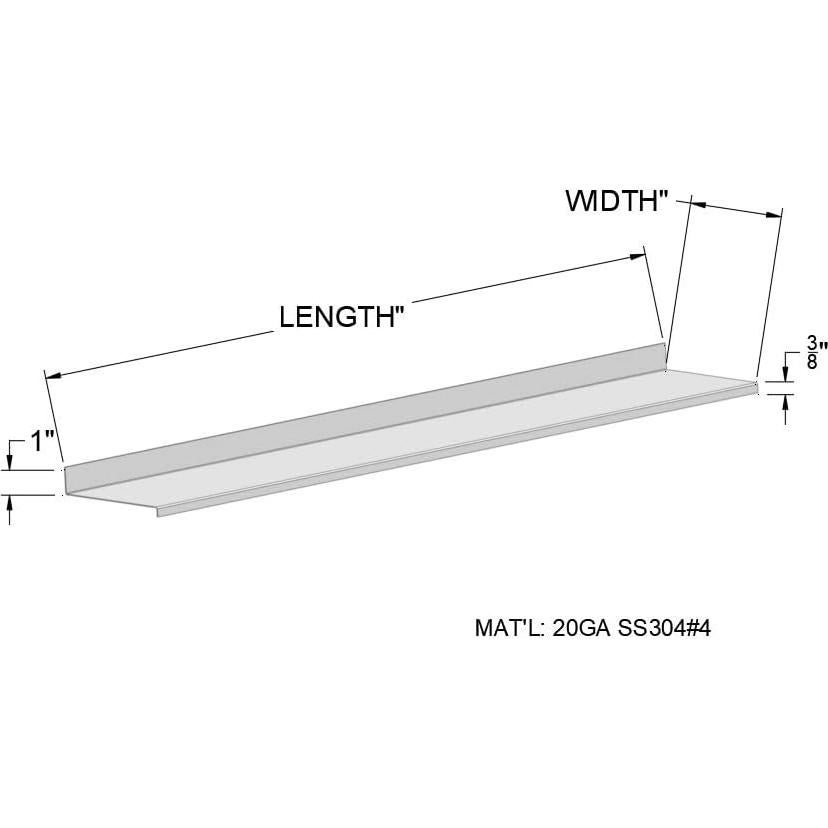 Estante Flotante Magnético Epic QT Acero Inoxidable 76.2 cm