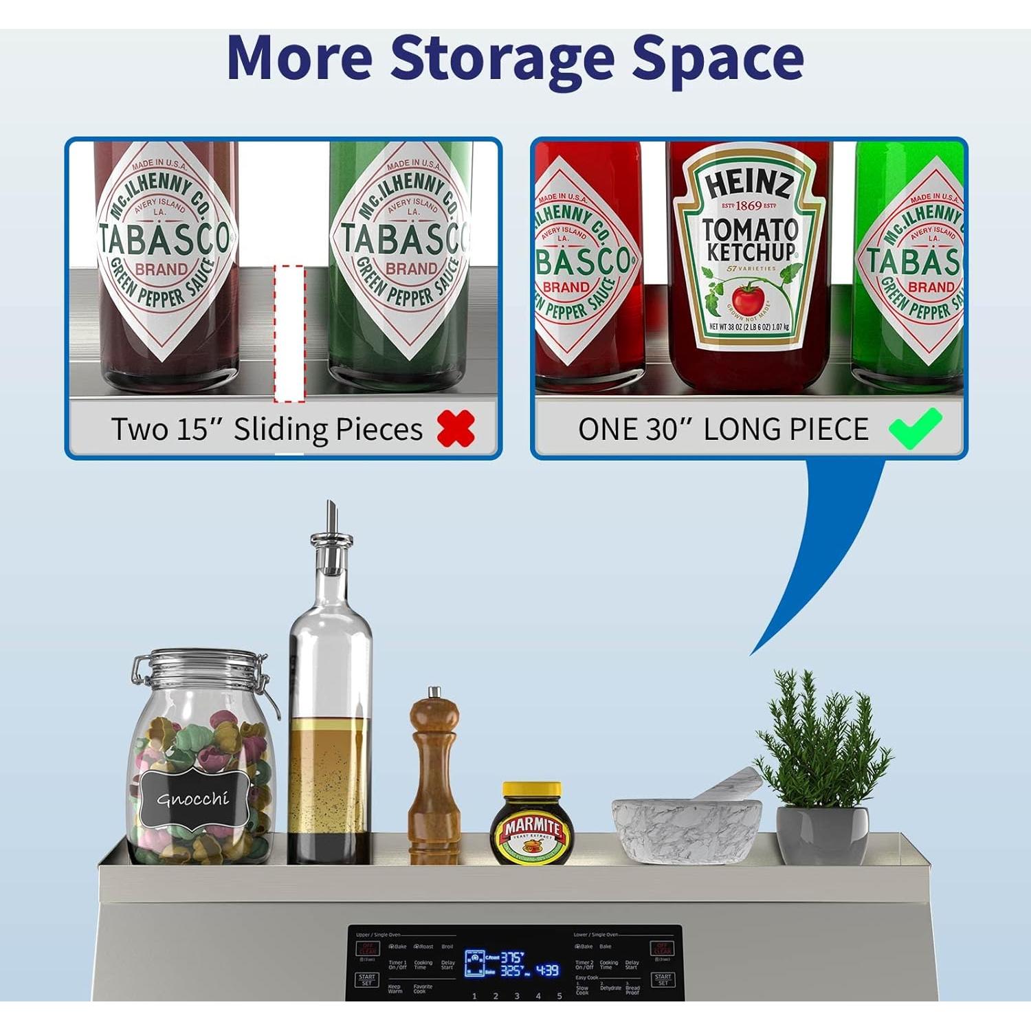 Estante Magnético IIIOIIIA para Cocina 76.2 cm Acero Inoxidable