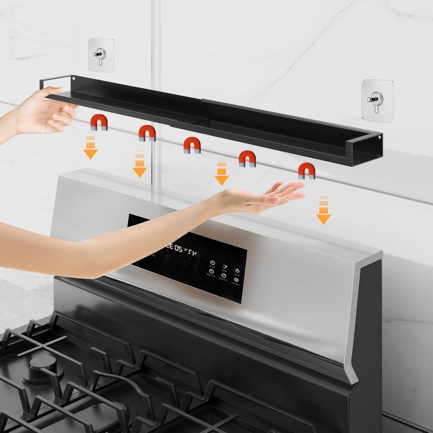 Estante Magnético Ajustable SZJHXIN para Especias 38-76 cm